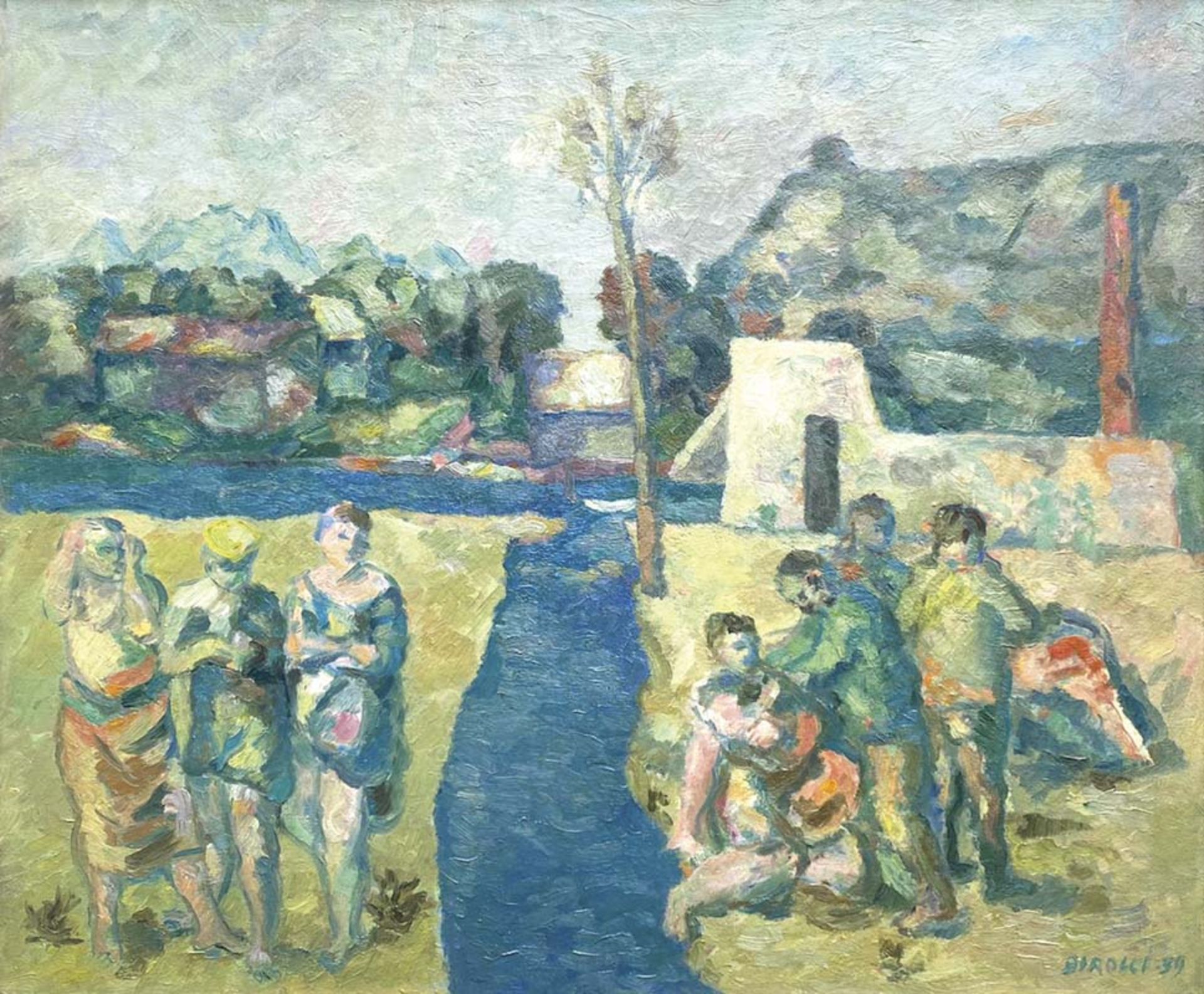 Renato Birolli - Le due rive, 1939