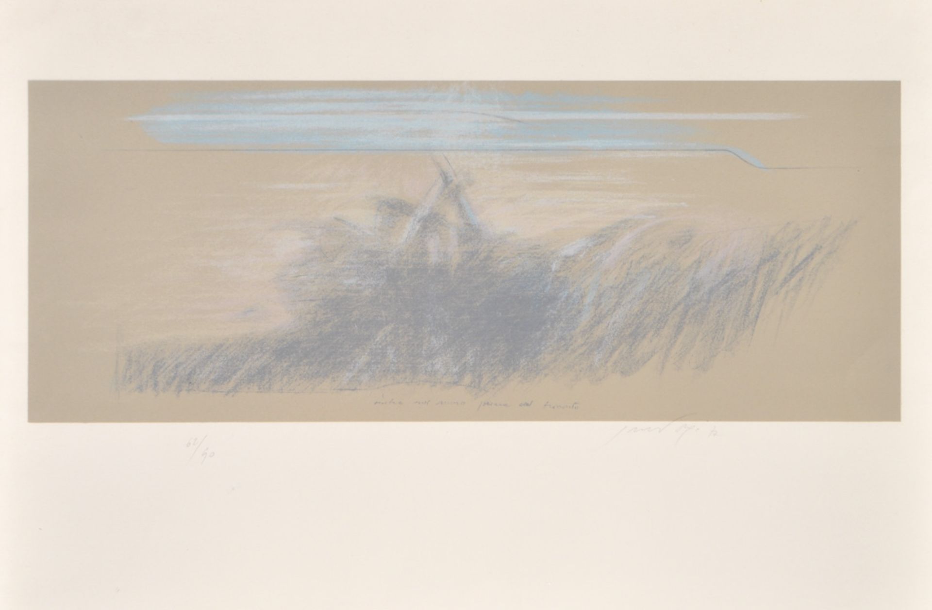 Pietro Guccione - Ombre sul muro prima del tramonto, 1977