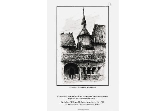 Anonym/Anonimo - Neujahrsglückwunsch-Entschuldigungskarten, 1927