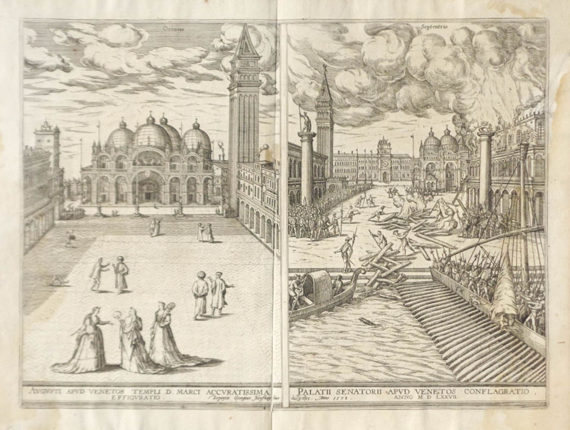 Braun/Hogenberg - Augusti apud Venetos templi..., Anno 1578