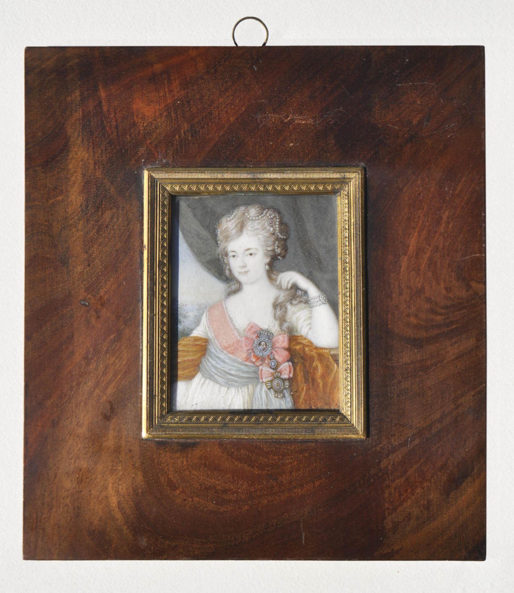 Anonym - Miniaturporträt einer jungen Adeligen (Branitzky?), um 1800