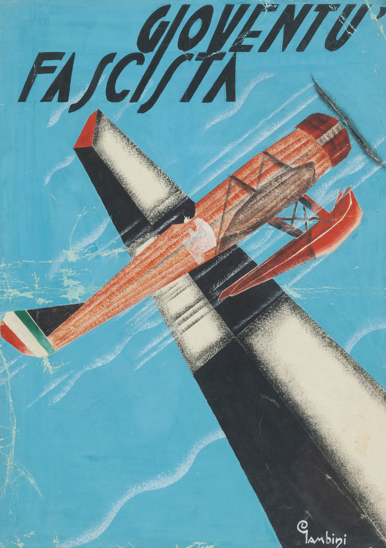 Ivanhoe Gambini - Entwurf für die Zeitschrift Gioventù Fascista, um 1931/1932