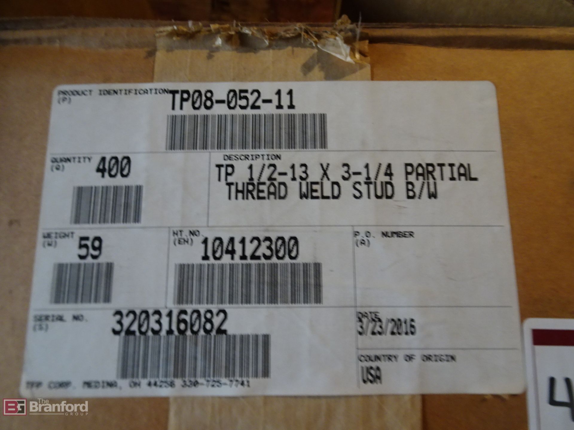 (2) Boxes of Thread Weld Stud - Image 3 of 4