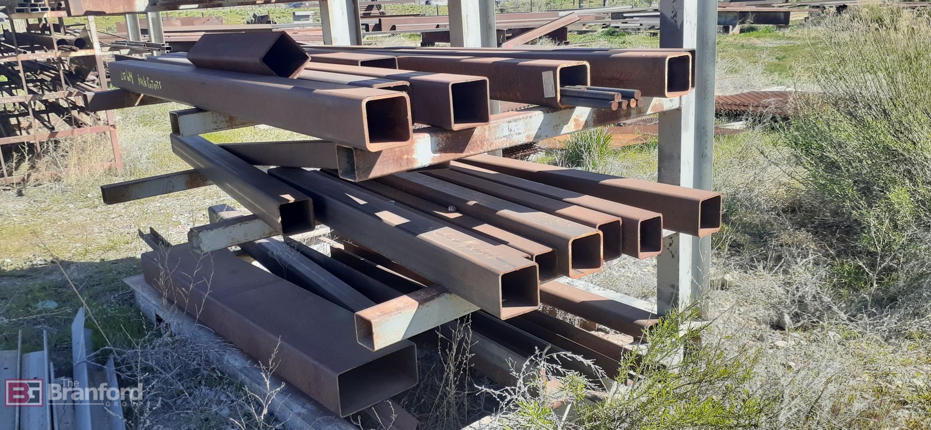 Rack of Tube Steel Stock Assorted Sizes & Thickness - Image 2 of 4
