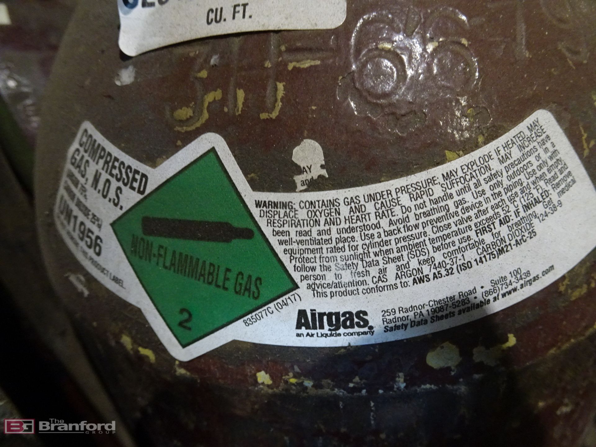 (2) Canisters of Compressed Gas; Welding Cable - Image 2 of 3