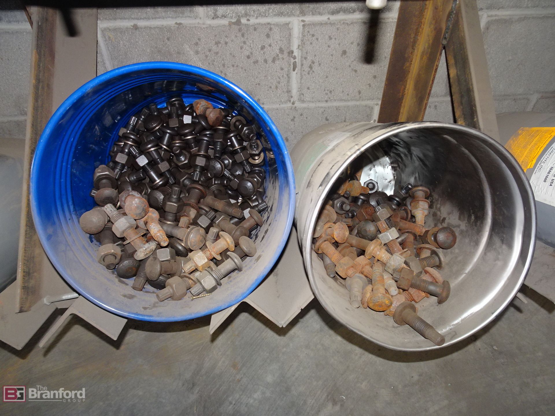 (2) Buckets of Structural Nuts, Bolts and Washers