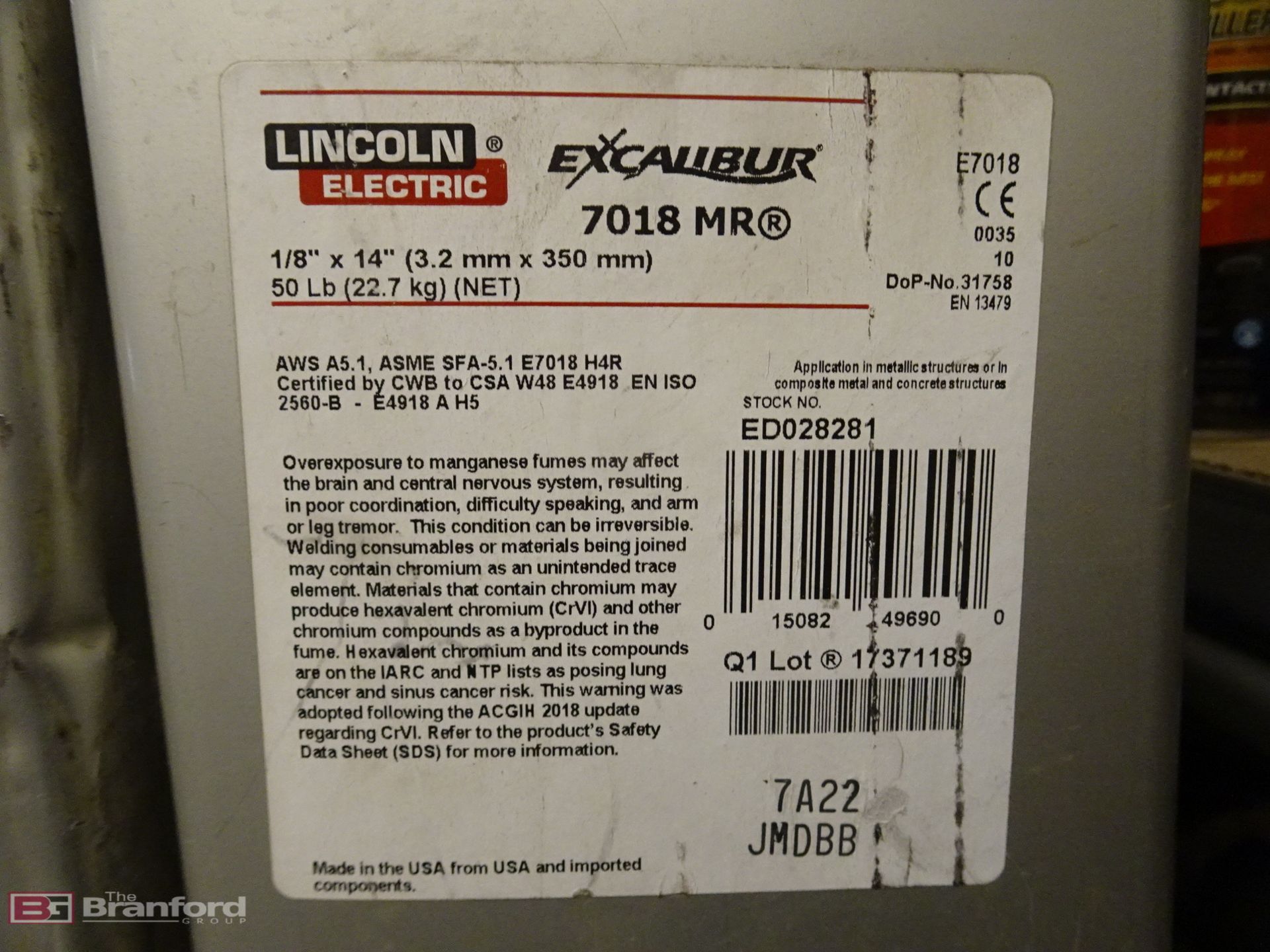 Lot of Lincoln Electric Excalibur 7018 MR - Image 2 of 2