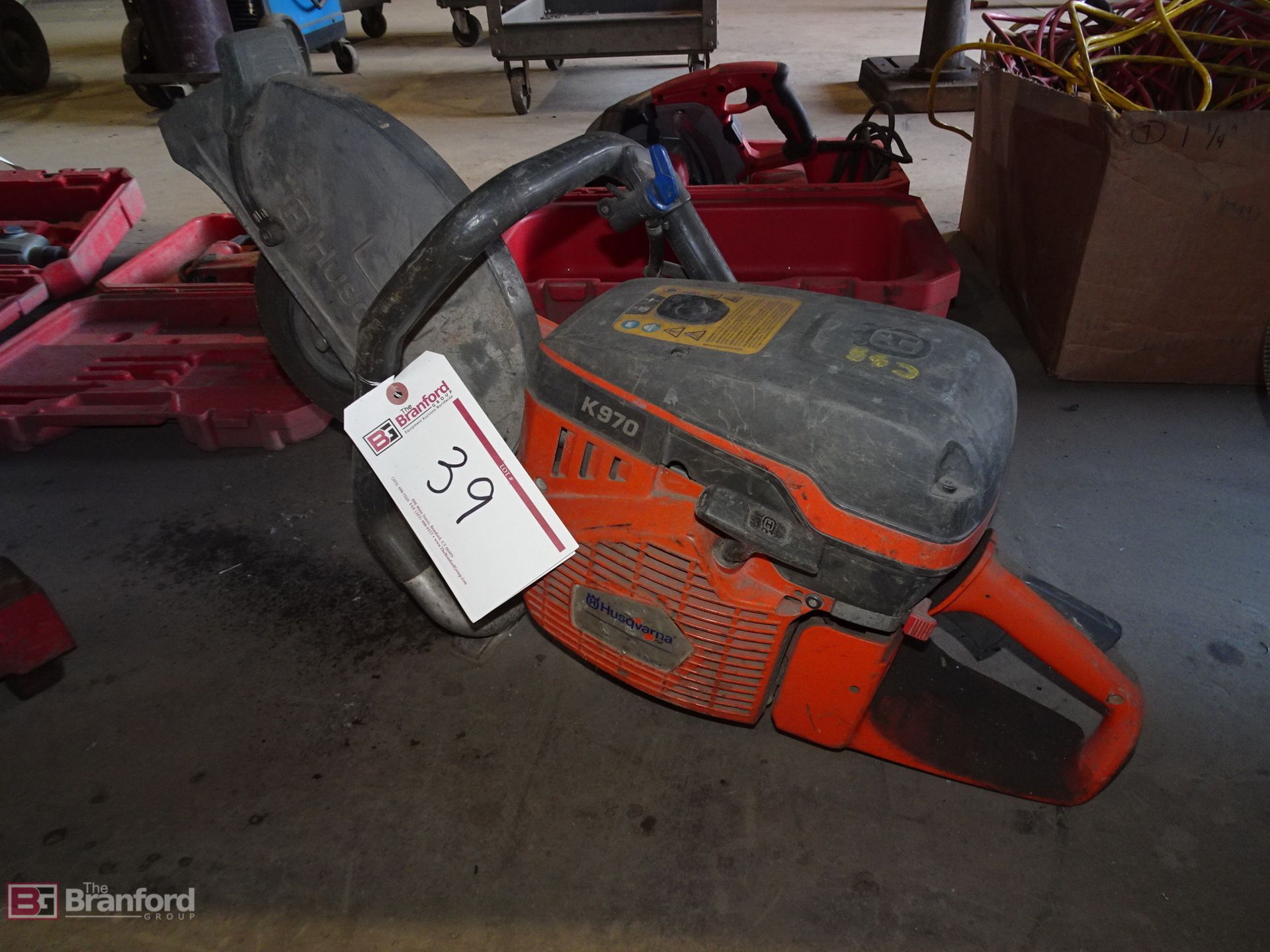 Husqvarna Model K970, 14" Gas Power Concrete Cutting Saw