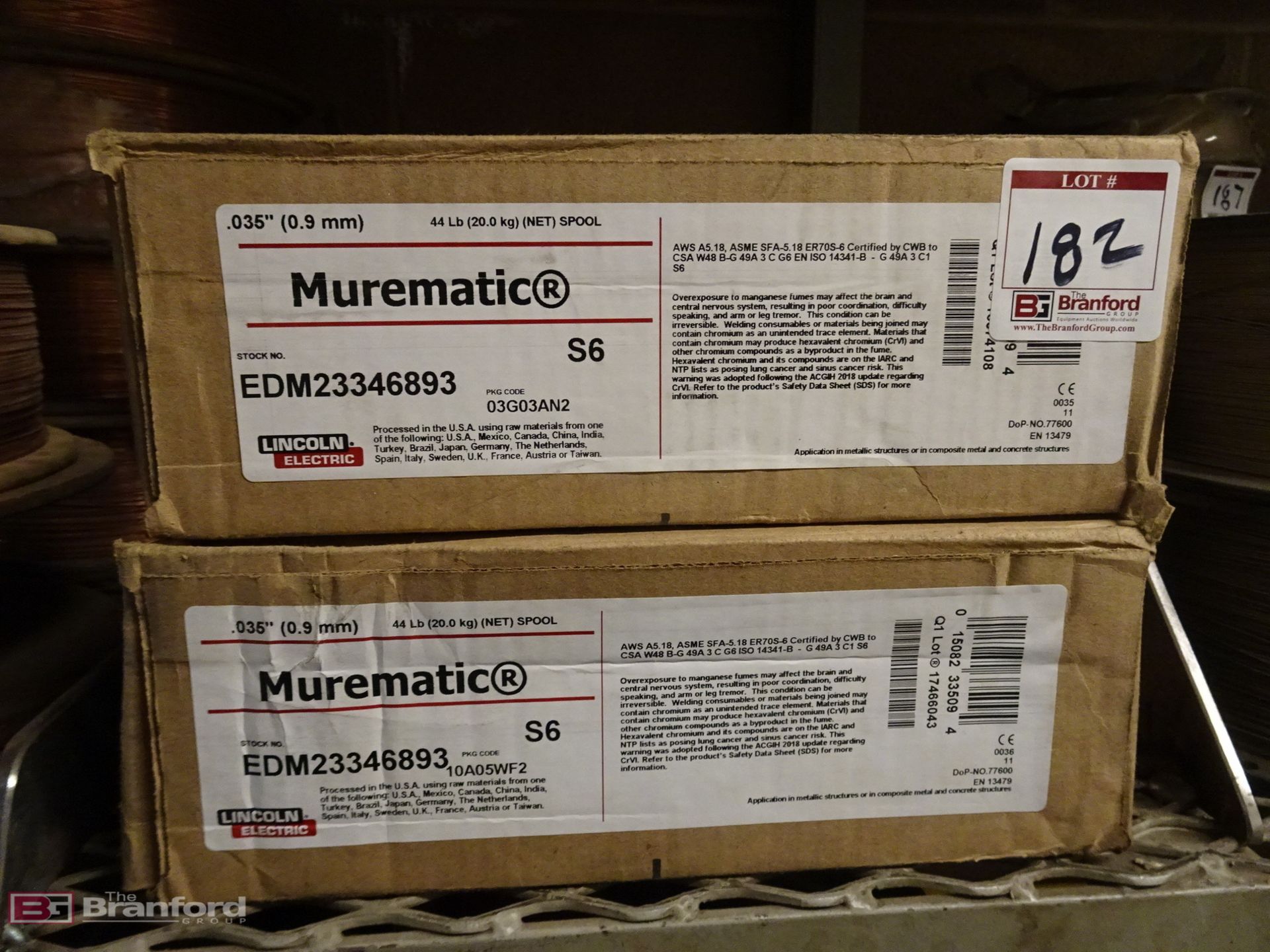 (2) Spools Lincoln Electric Mirematic S6