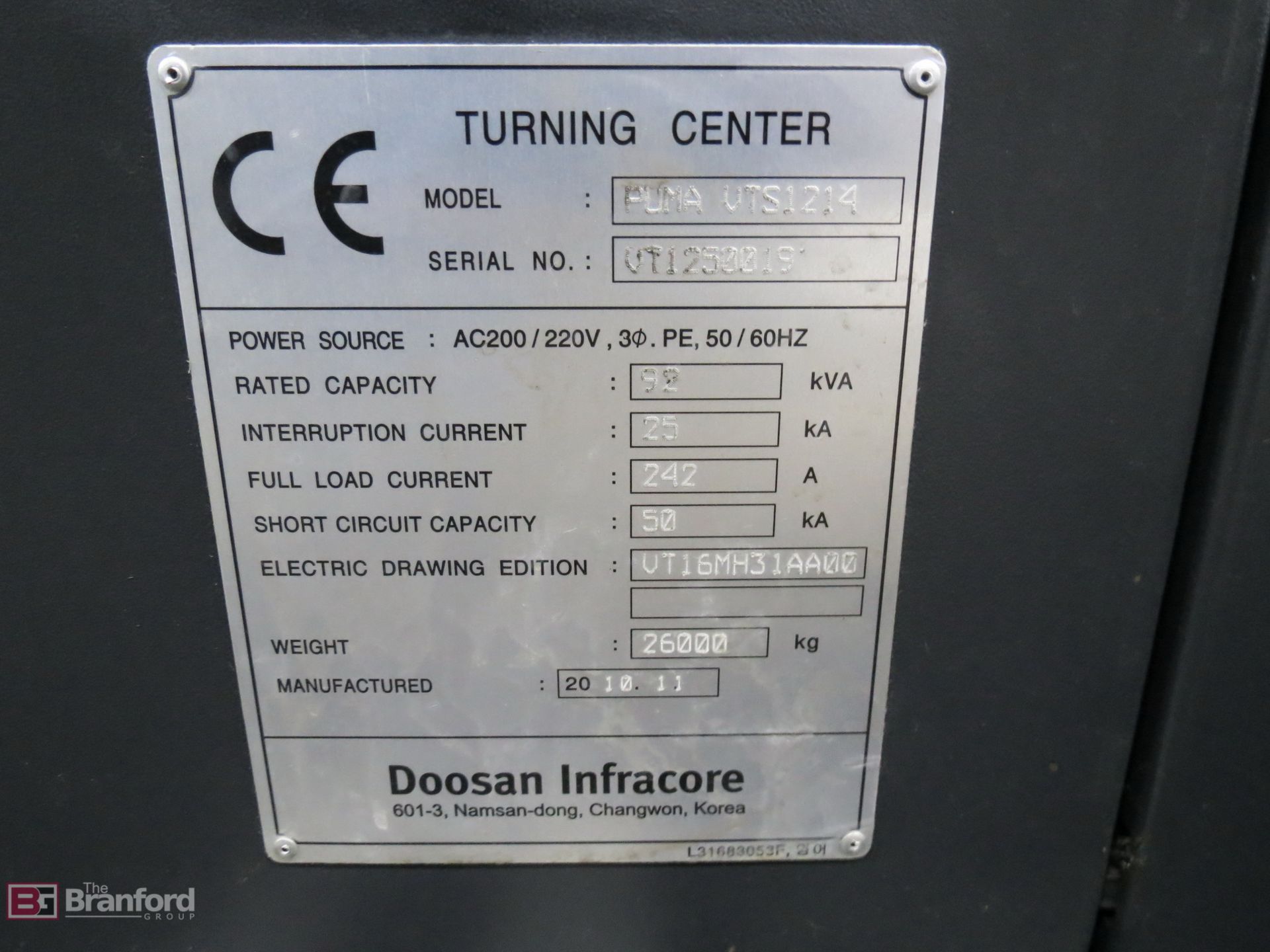 Doosan VTS-1214 CNC Vertical Turning Center - Image 41 of 41