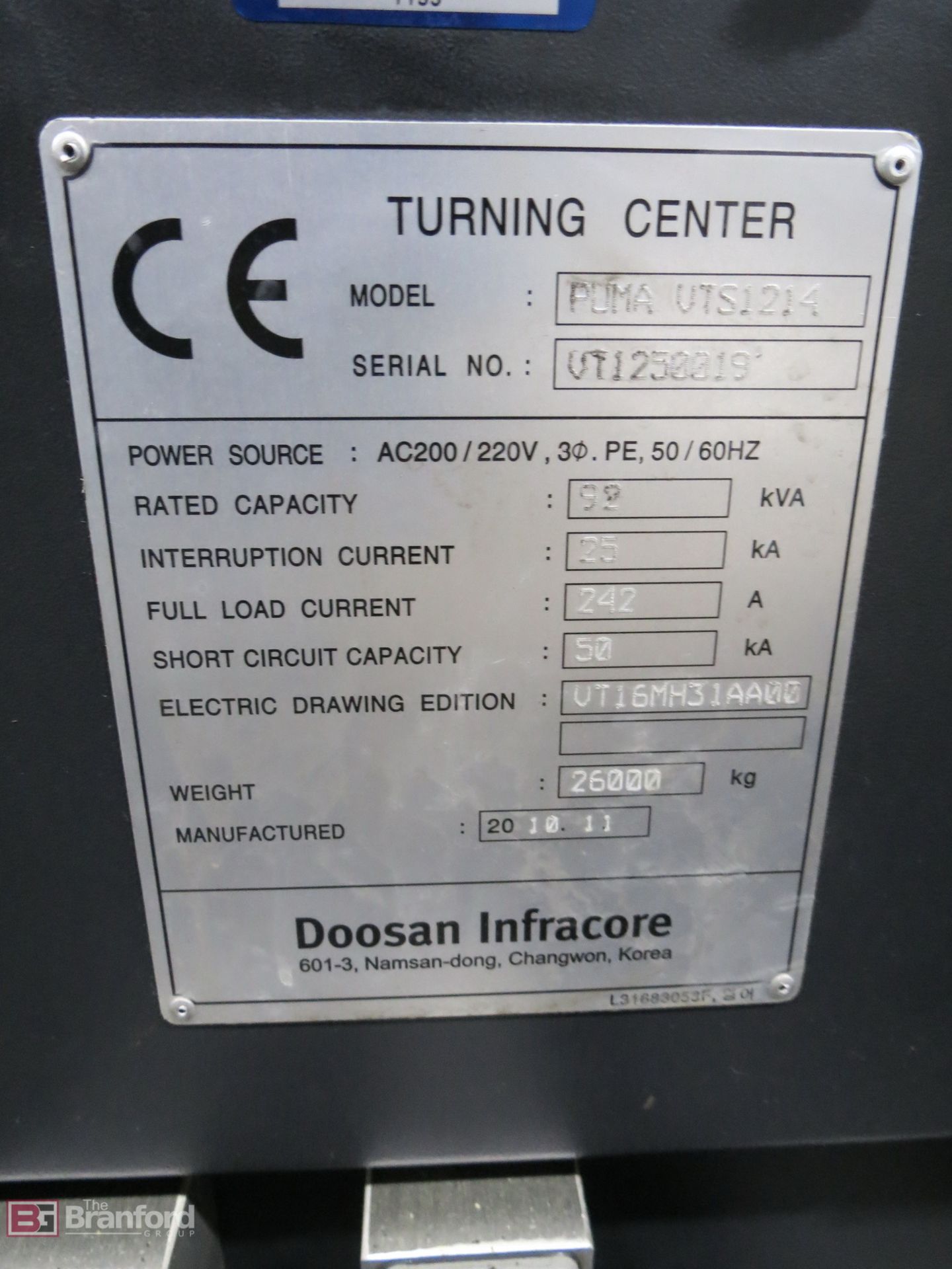 Doosan VTS-1214 CNC Vertical Turning Center - Image 40 of 41