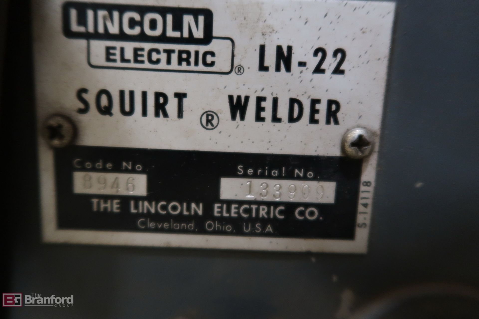 Lincoln LN-22 Electric Squirt Welder - Image 4 of 4