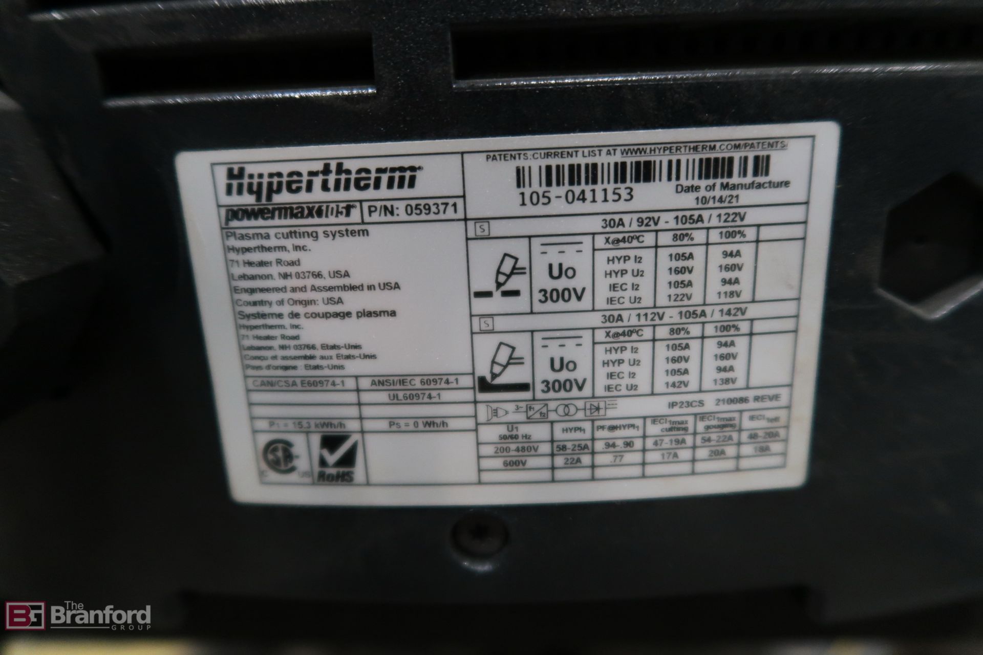 Hypotherm Powermax-105 Plasma Cutting System - Image 5 of 10