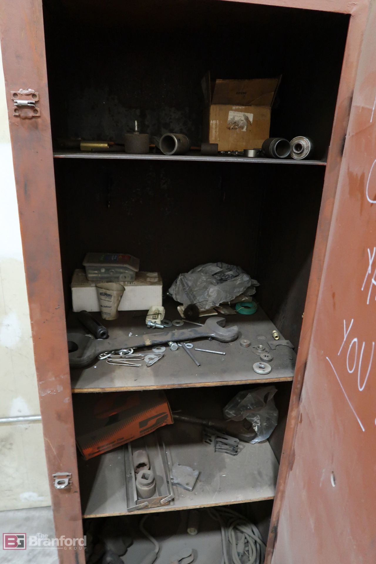 Steel Cabinet with Contents - Image 2 of 6
