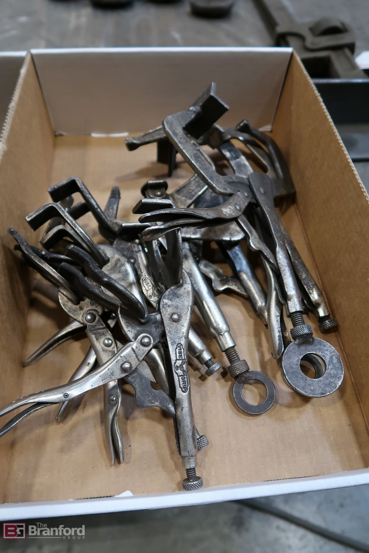 Box Lot of Vise Grip Type Welding Clamps