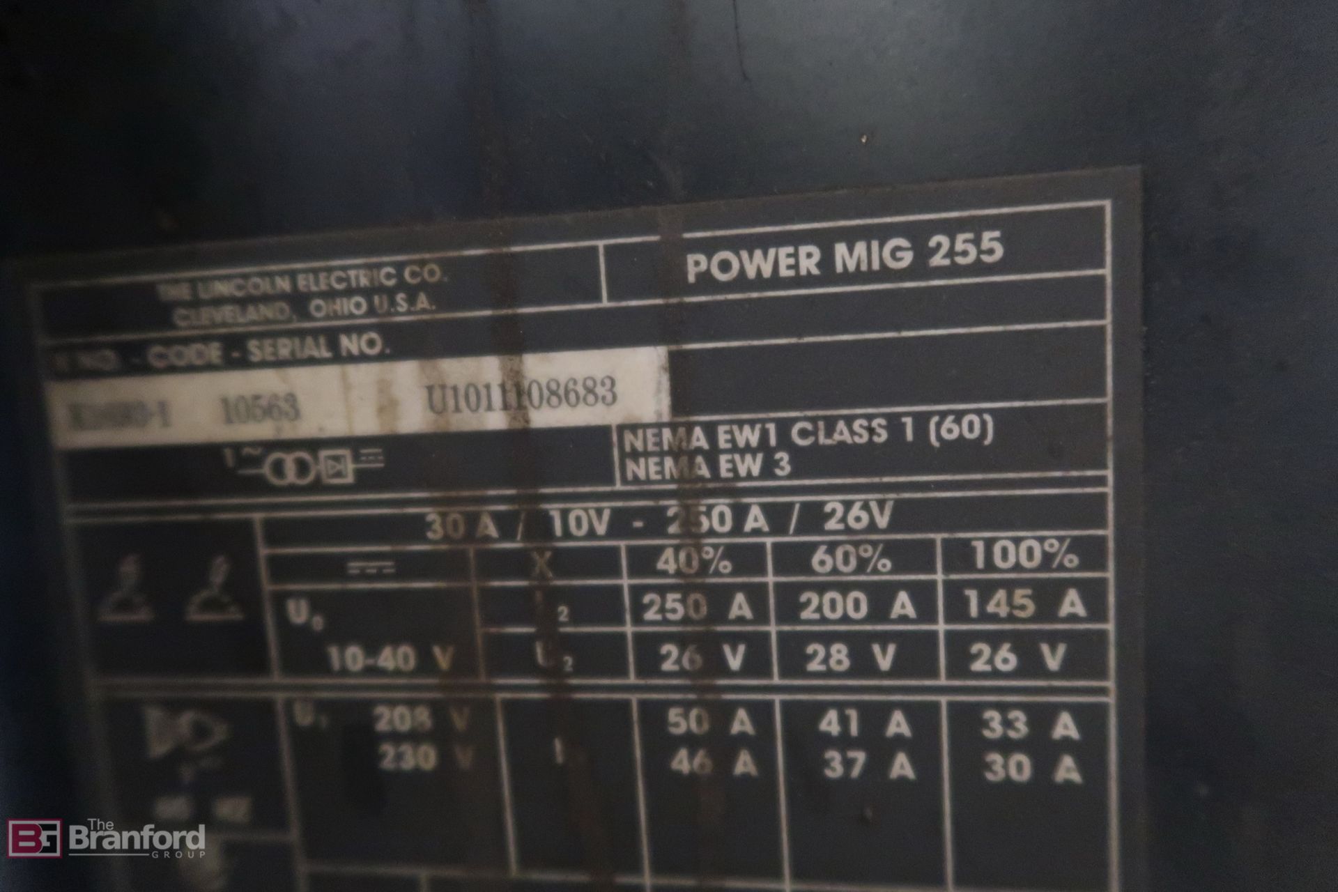 Lincoln Power Mig 255 Mig Welder - Image 4 of 5