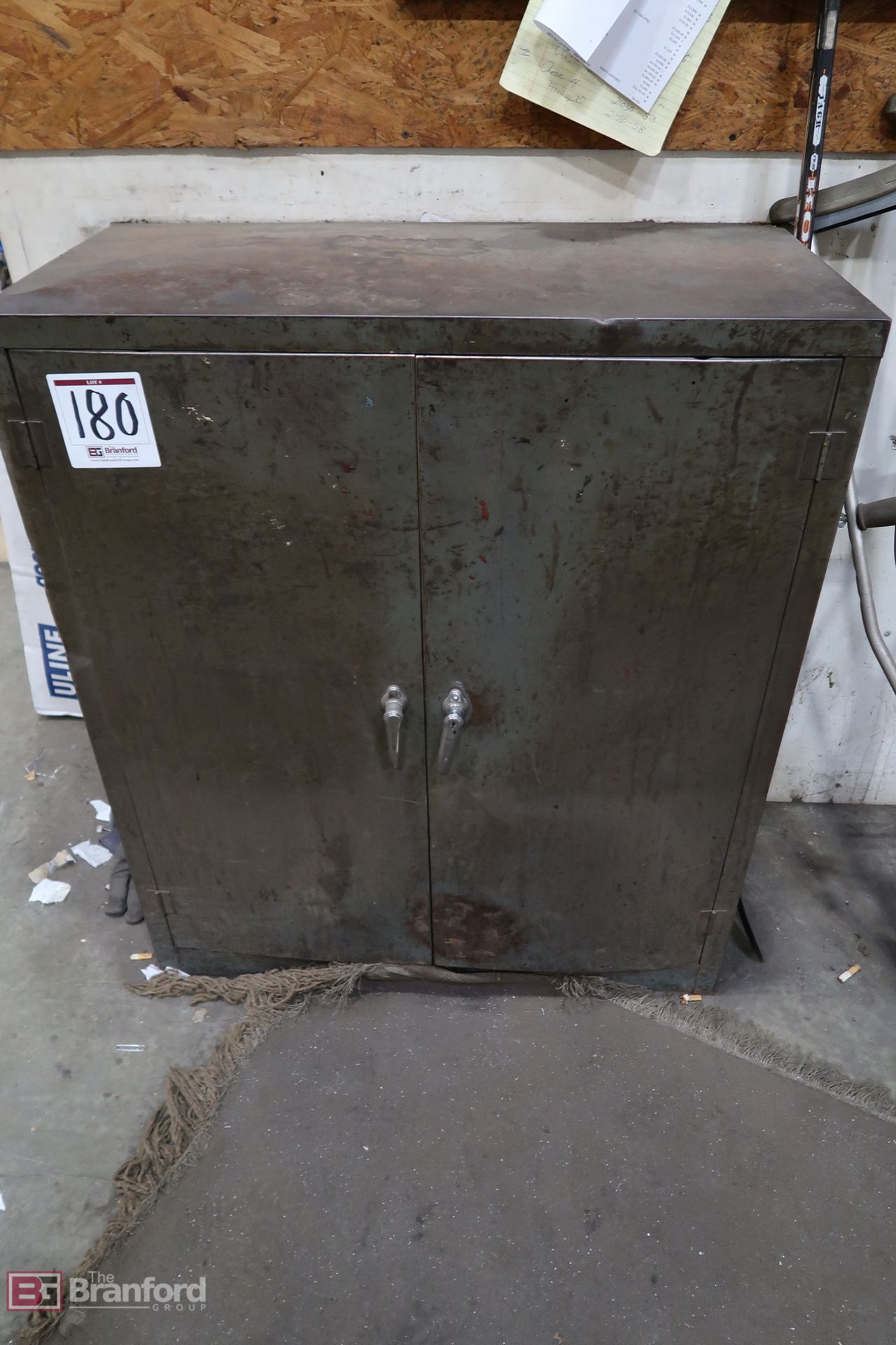 2-Door Metal Cabinet w/ Contents