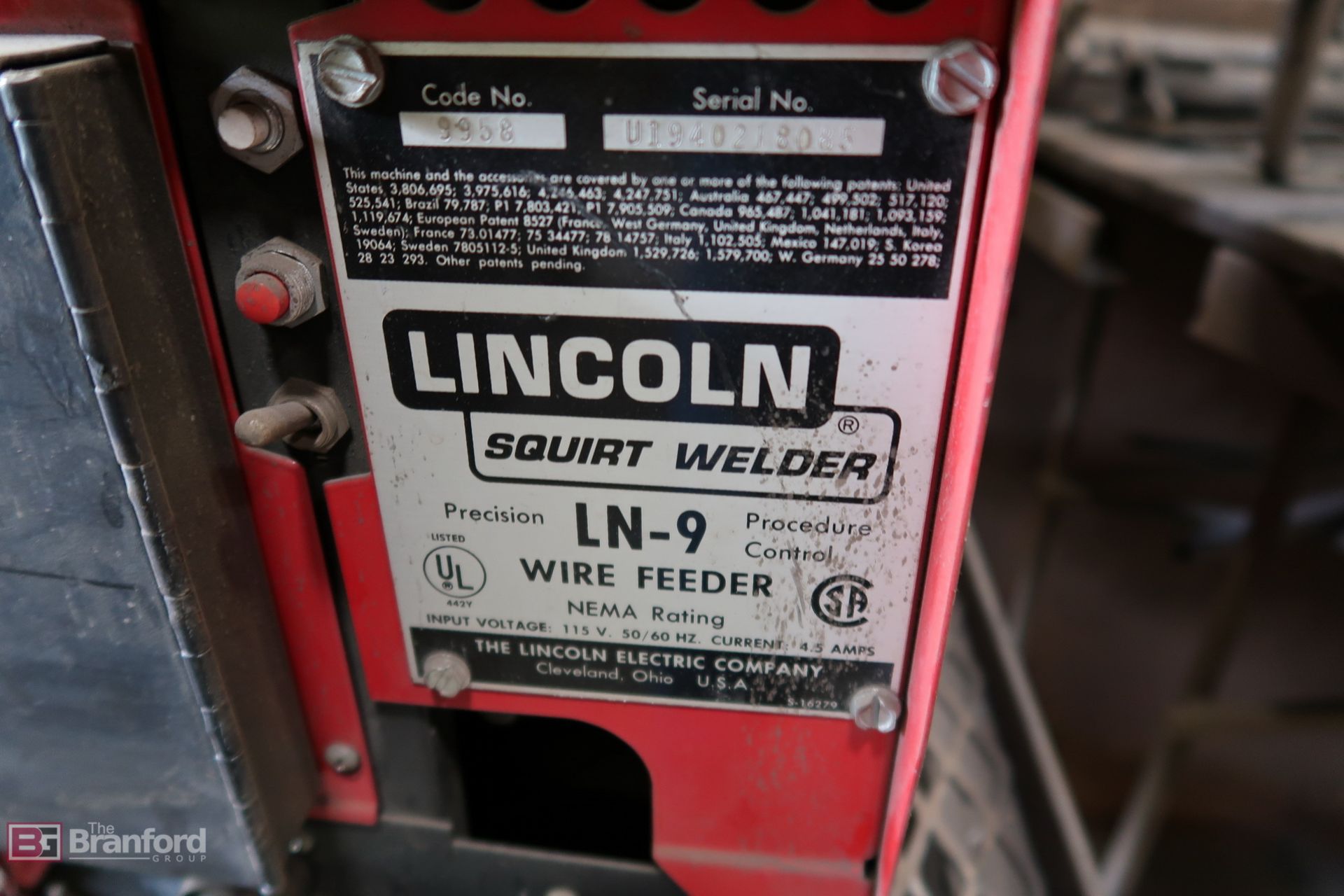 Lincoln LN-9 Squirt Welder Multiprocess Wire Feeder - Image 2 of 4
