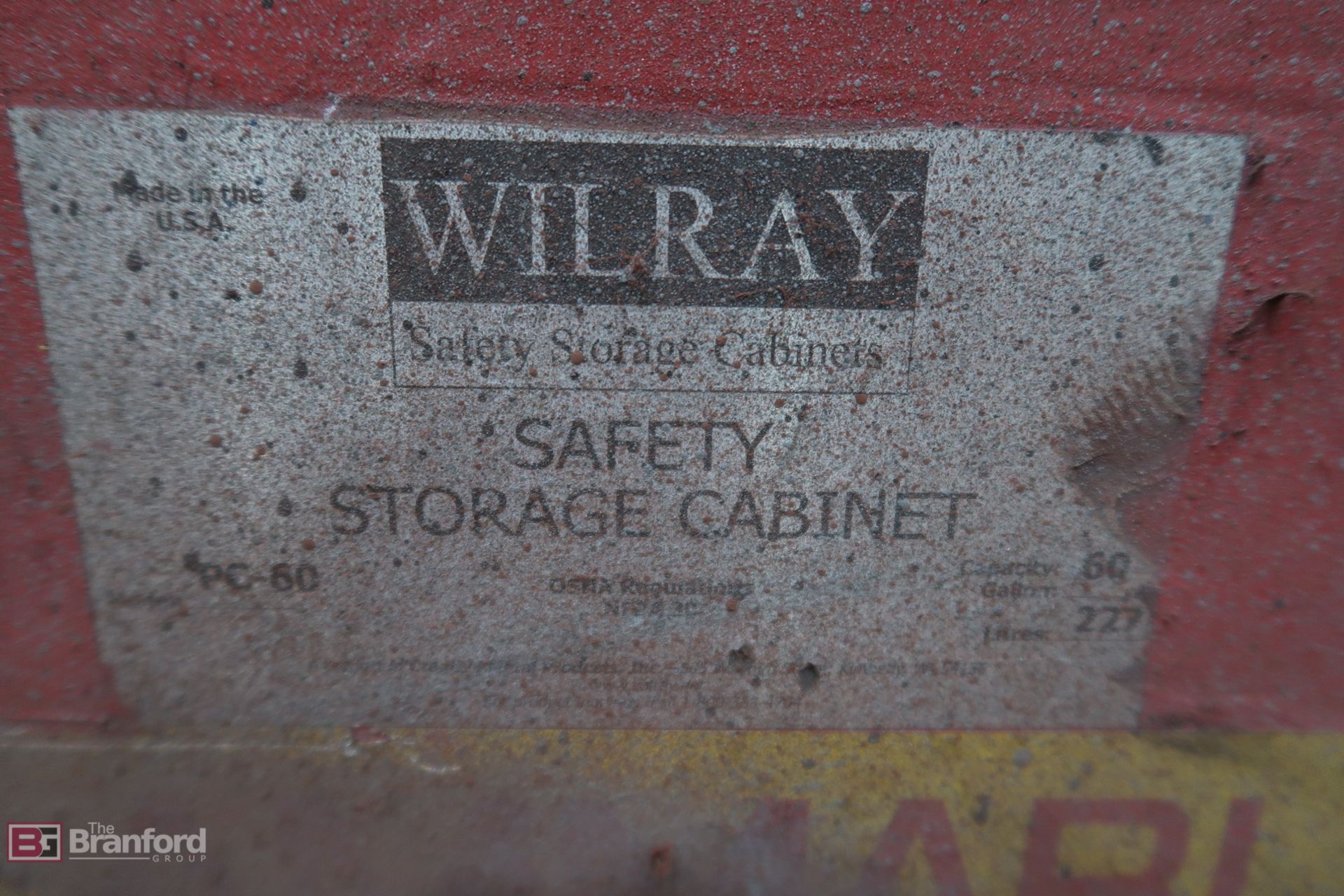 Wilray PAC-60 Safety Storage Cabinet - Image 2 of 3