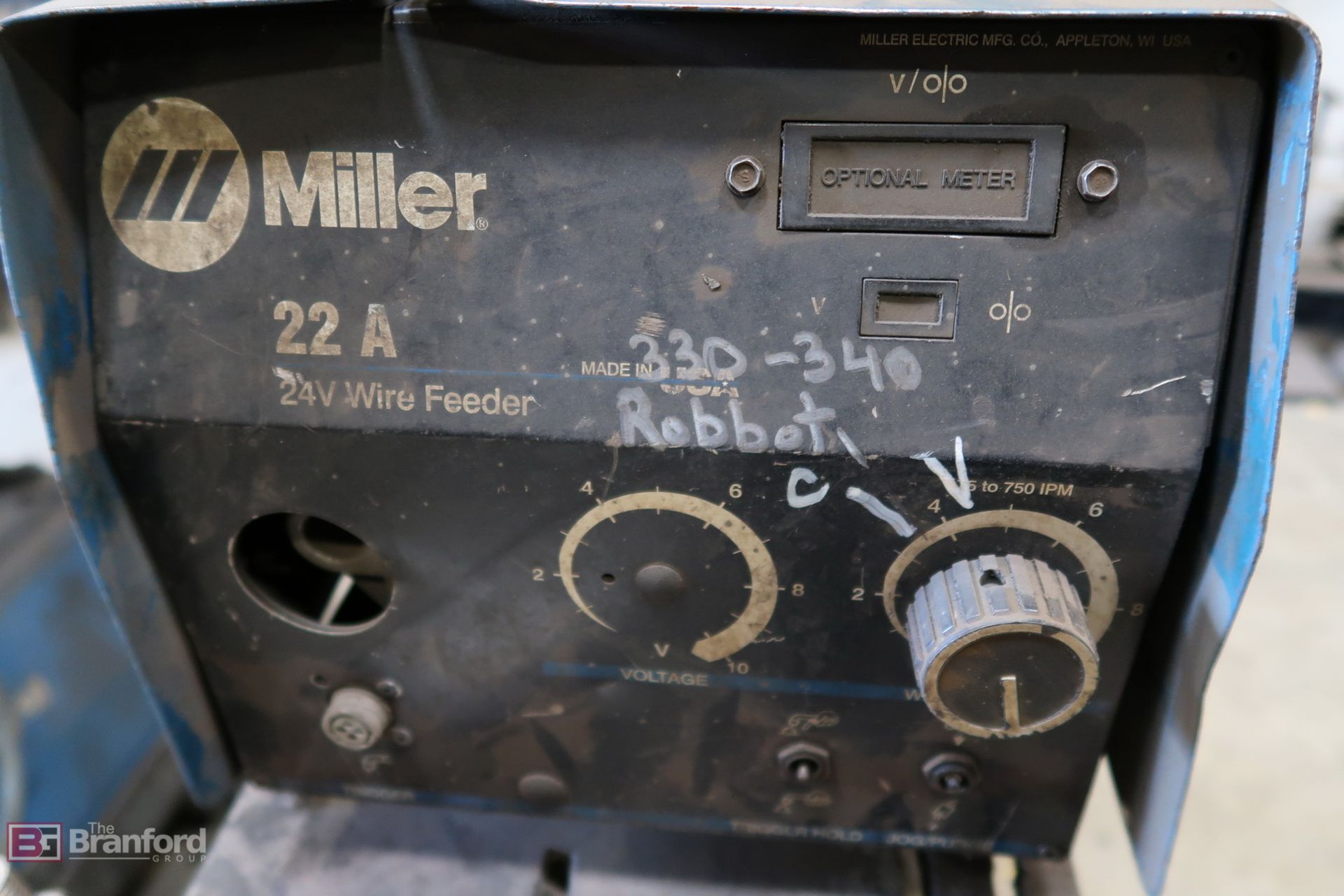 Miller 22A 24 Volt Wire Feeder on Cart - Image 2 of 3