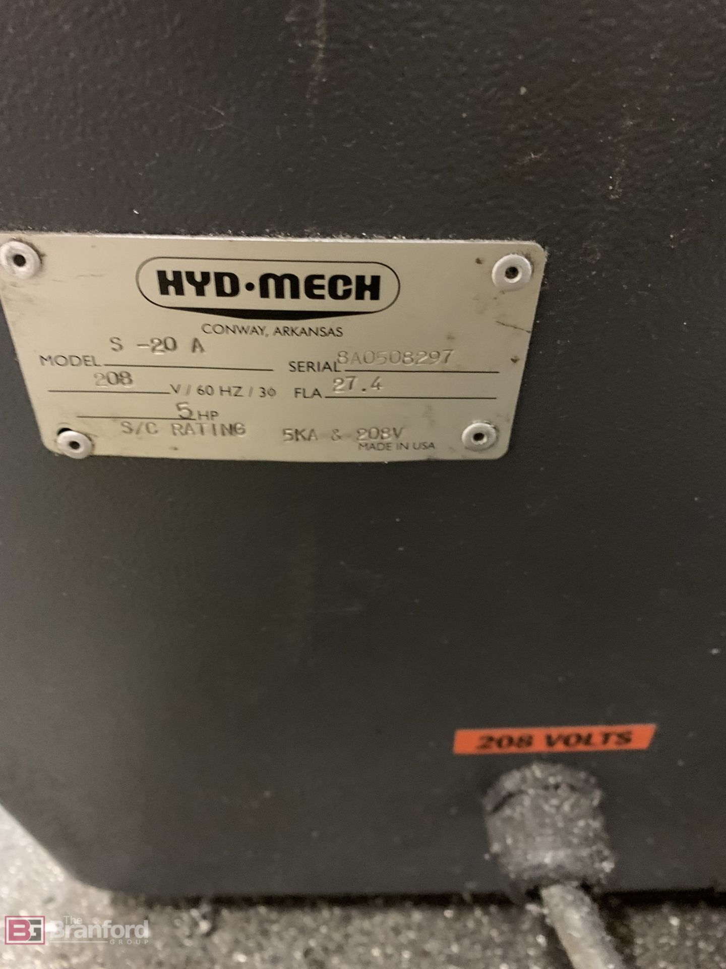 Hyd-Mech Model S-20A Series III Horizontal Band Saw - Image 9 of 12