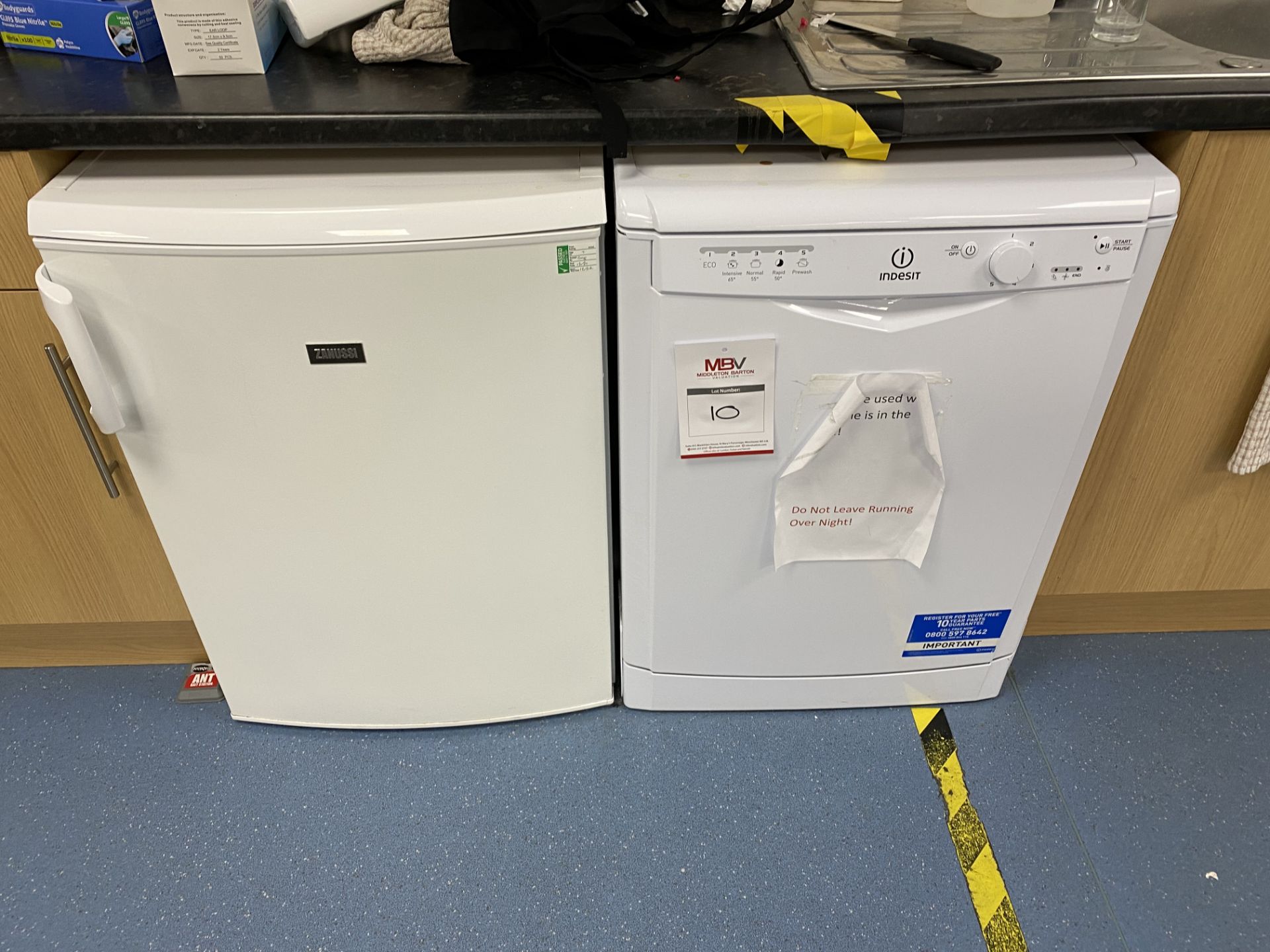 Indesit Dishwasher , Zanussi Fridge & 2 - Sharp Microwave Ovens