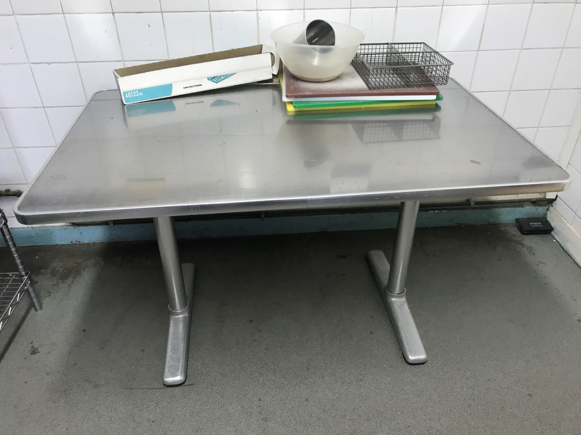 Stainless Steel Bench, Table and Shelves