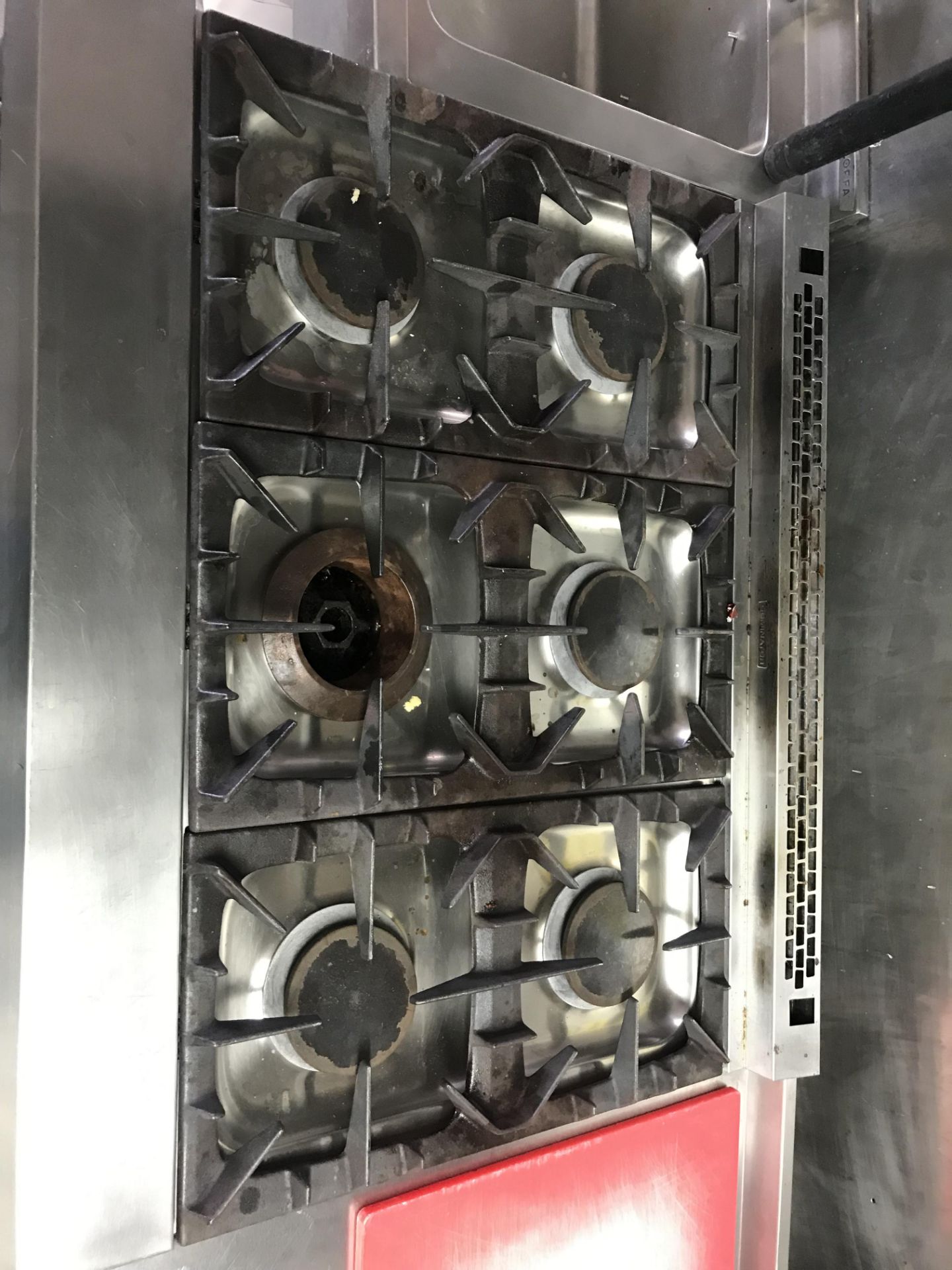 Falcon 6 Burner Gas Range with Oven - Image 3 of 5