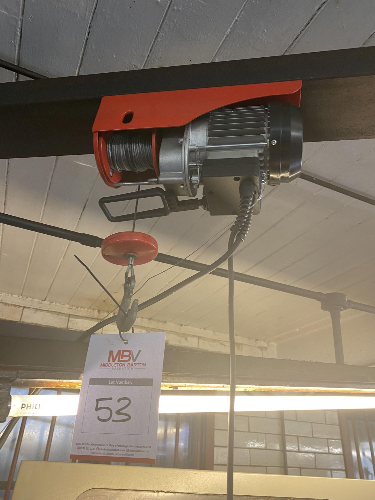 Electric Hoist with Pendant Control