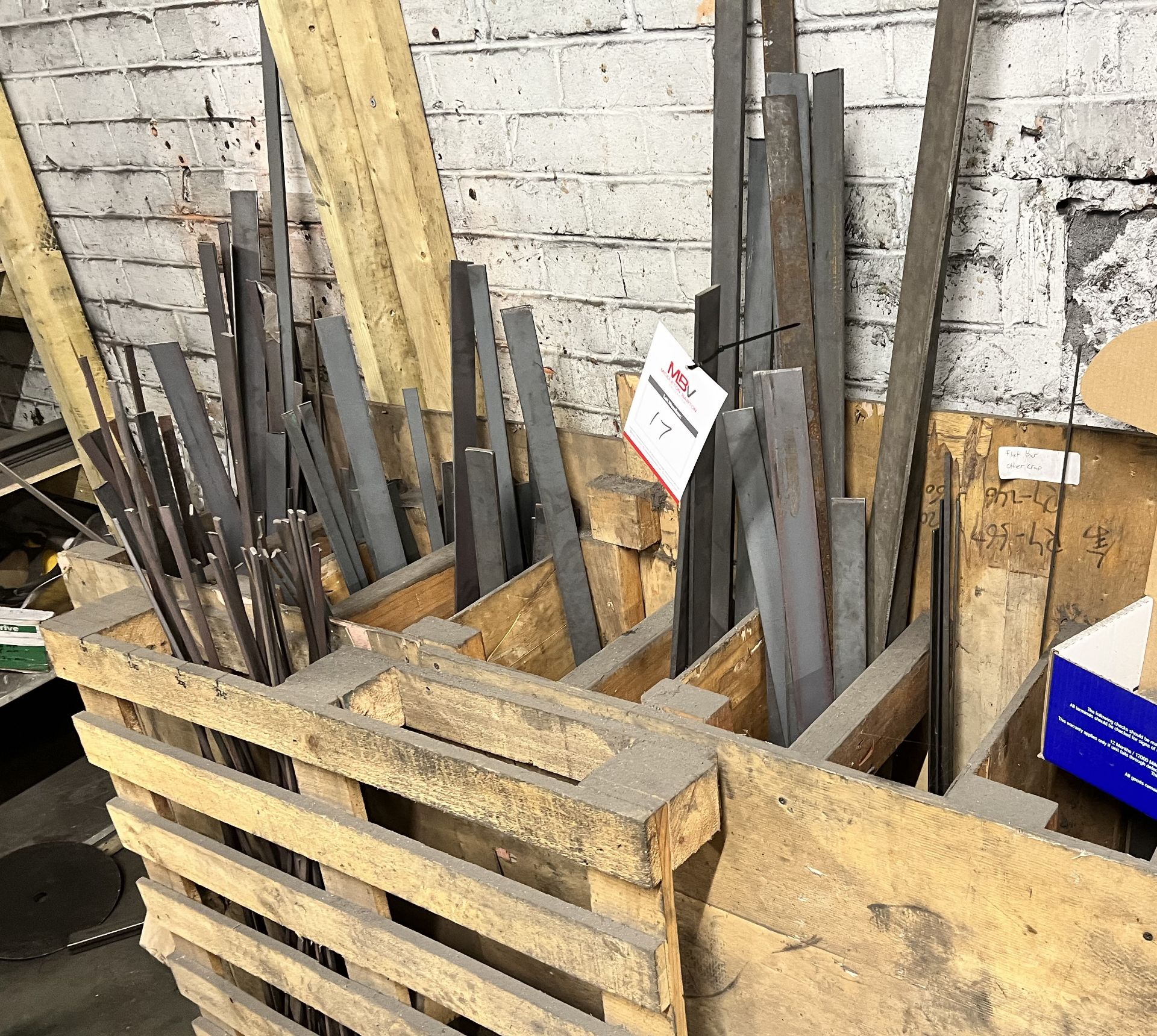 Contents of Timber Box including Flat Steel Bar