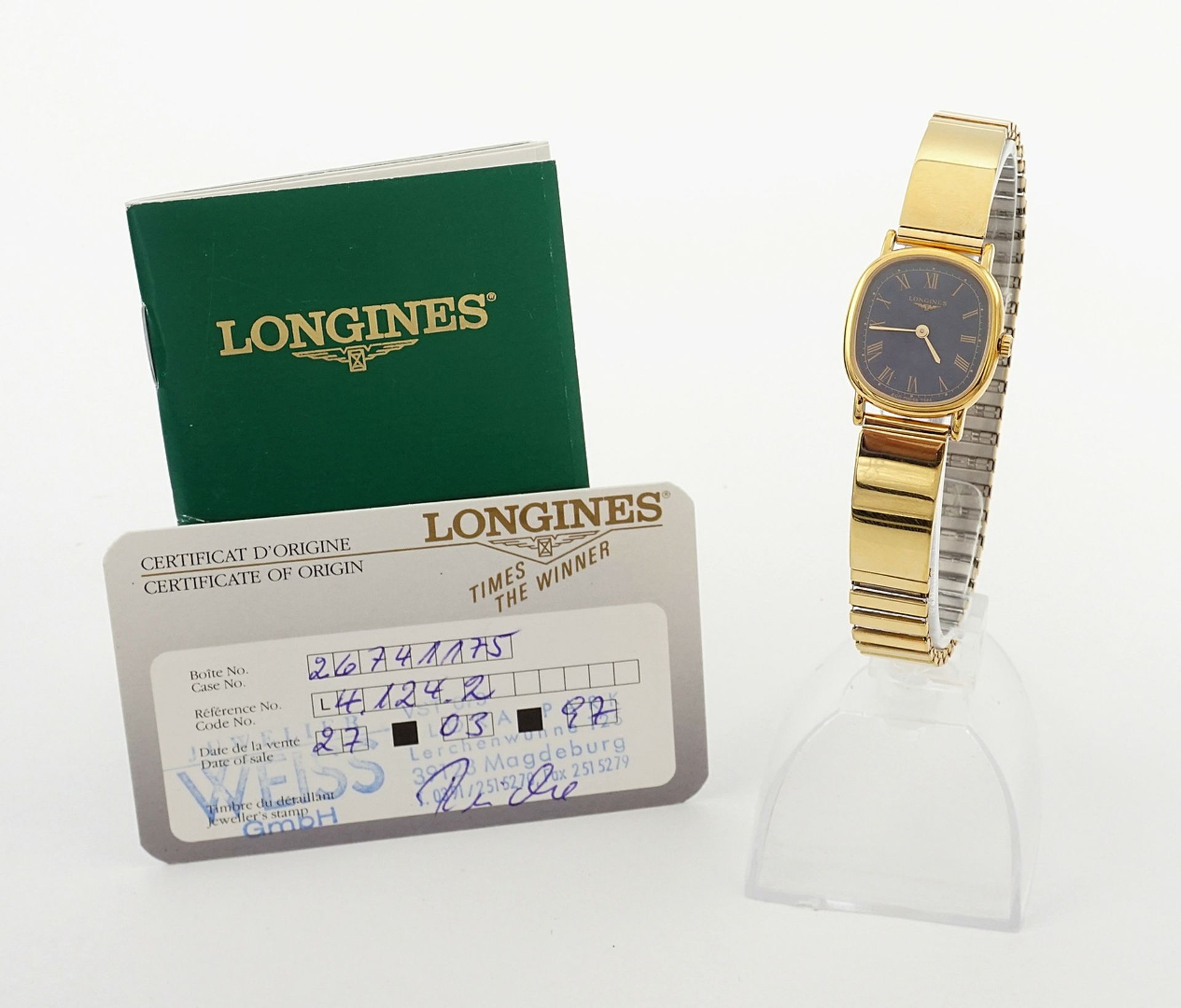 Zwei Longines Les Grandes Classiques Herren und Damen Armbanduhr / Partneruhren - Bild 5 aus 6