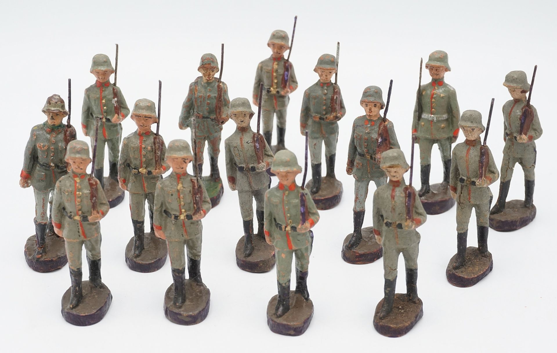 15 Elastolin Figuren Reichswehr / Wehrmacht