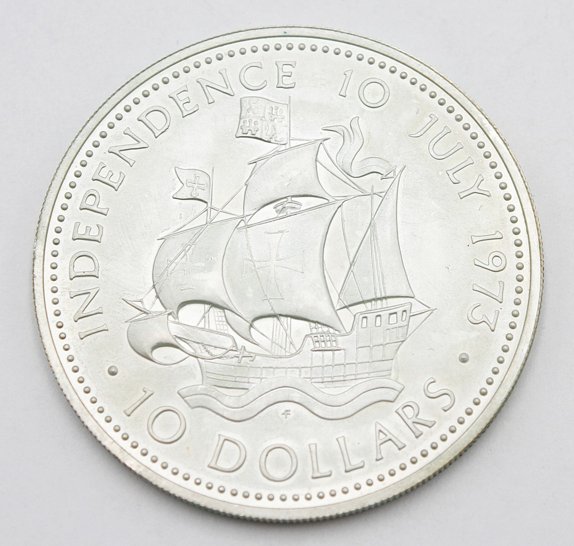 Bahamas, 10 Dollar Münze "Independence" - Bild 2 aus 2