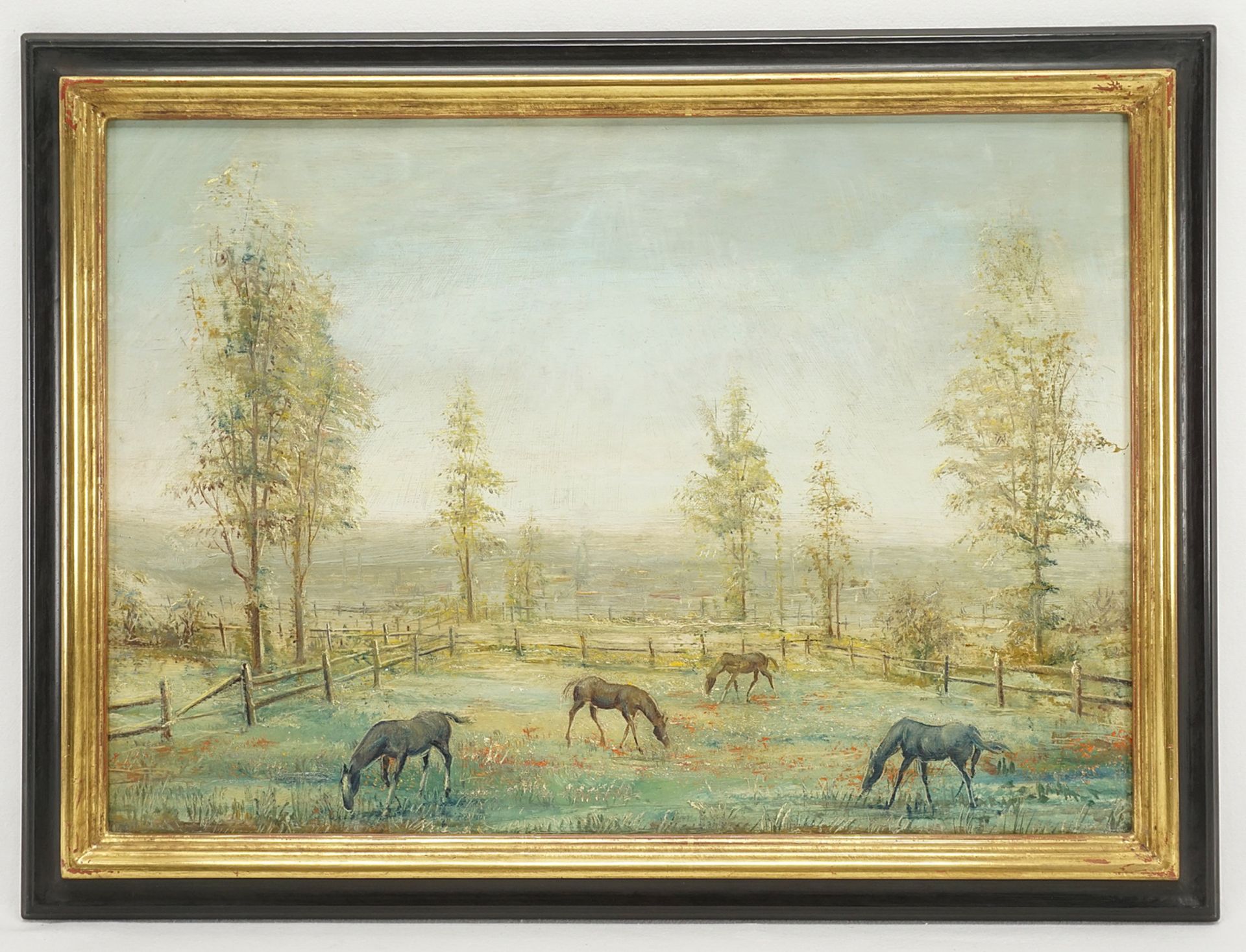 Lorenz Bösken,  Pferde auf der sommerlichen Koppel - Bild 2 aus 3