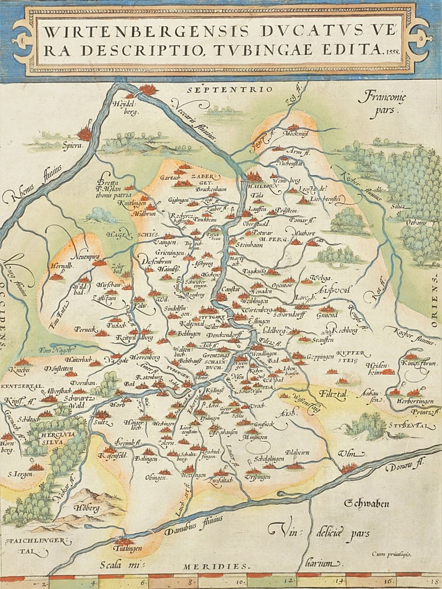 "Wirtenbergensis Ducatus" (Karte vom Herzogtum Württemberg)