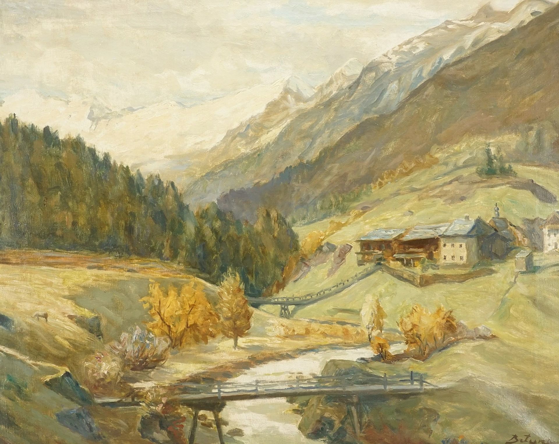 Paul Betyna,  "Ötztal mit Obergurgl"