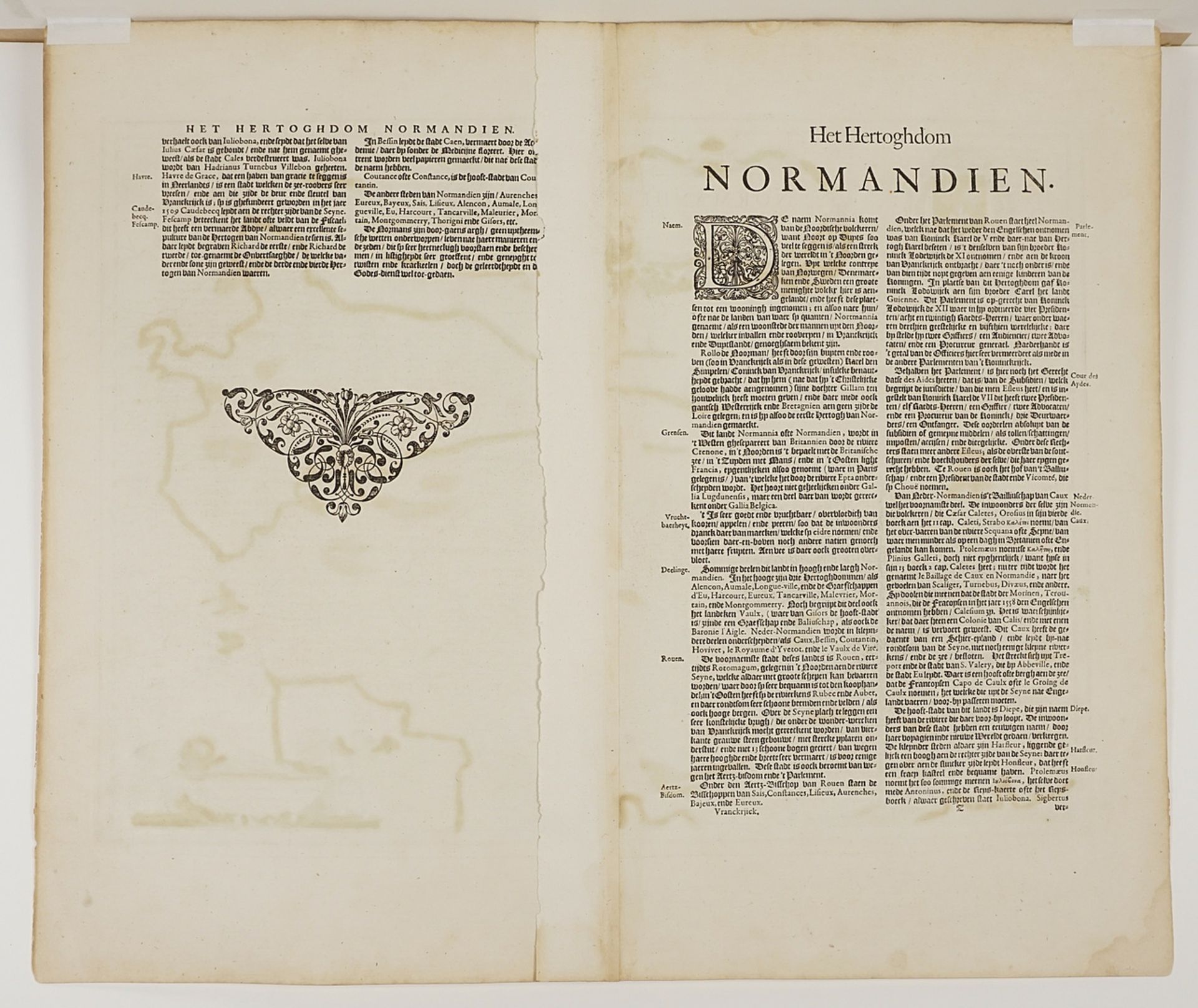 Johannes Janssonius,  "Normandia Ducatus" (Karte des Herzogtums Normandie) - Bild 4 aus 4