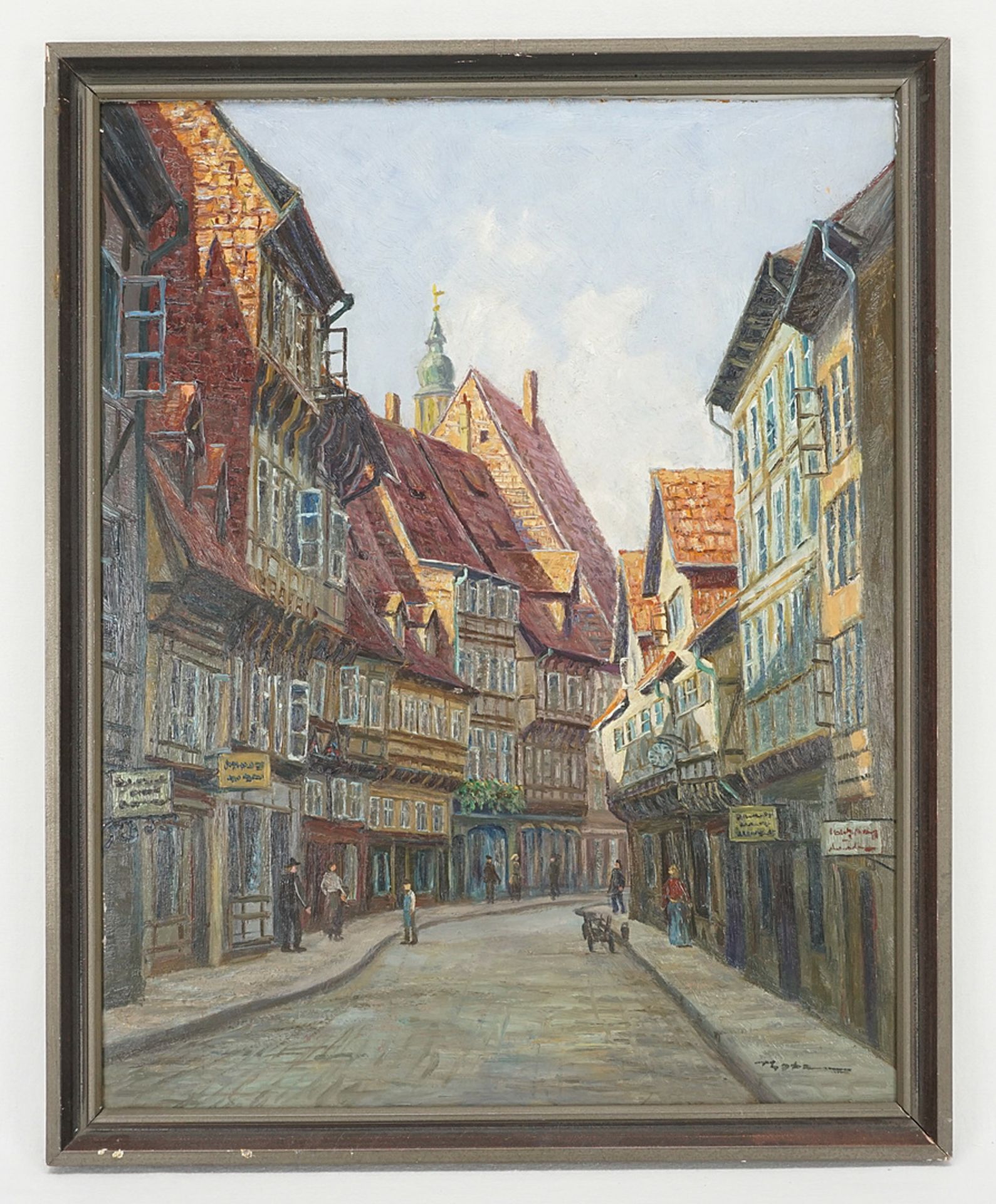 Fritz Thate, Zwei Straßenszenen aus dem unzerstörten Braunschweig - Bild 2 aus 7