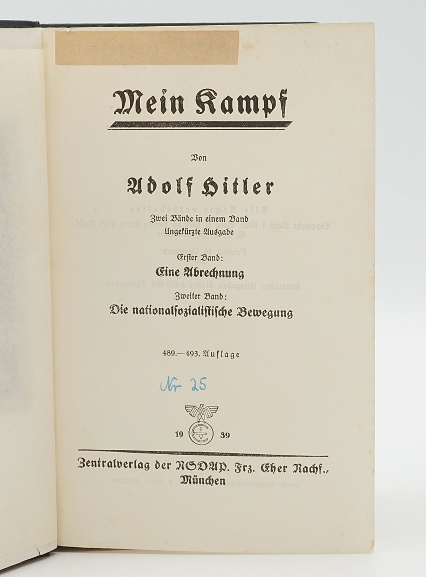 Adolf Hitler "Mein Kampf" und SA Koppel - Bild 3 aus 6