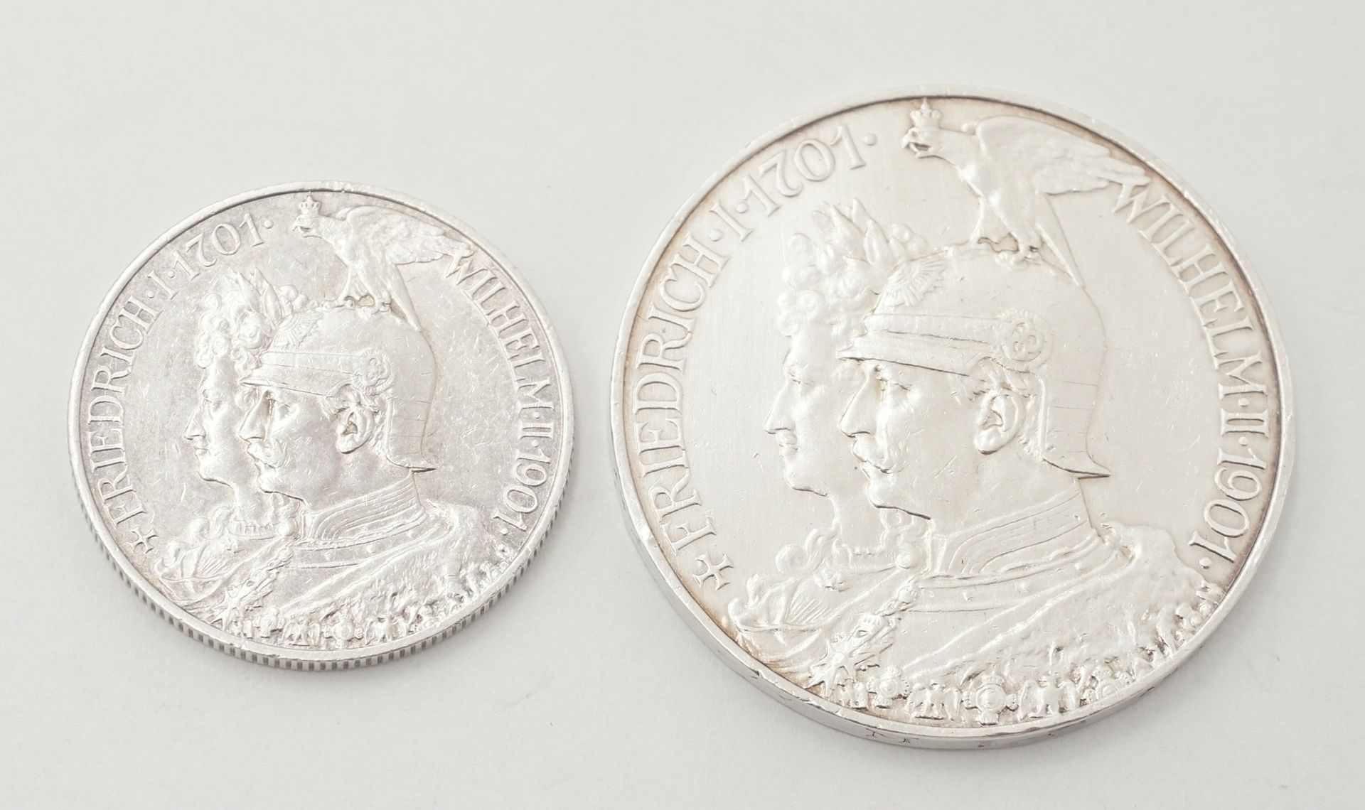 Zwei Münzen Deutsches Reich "200 Jahre Preußen"