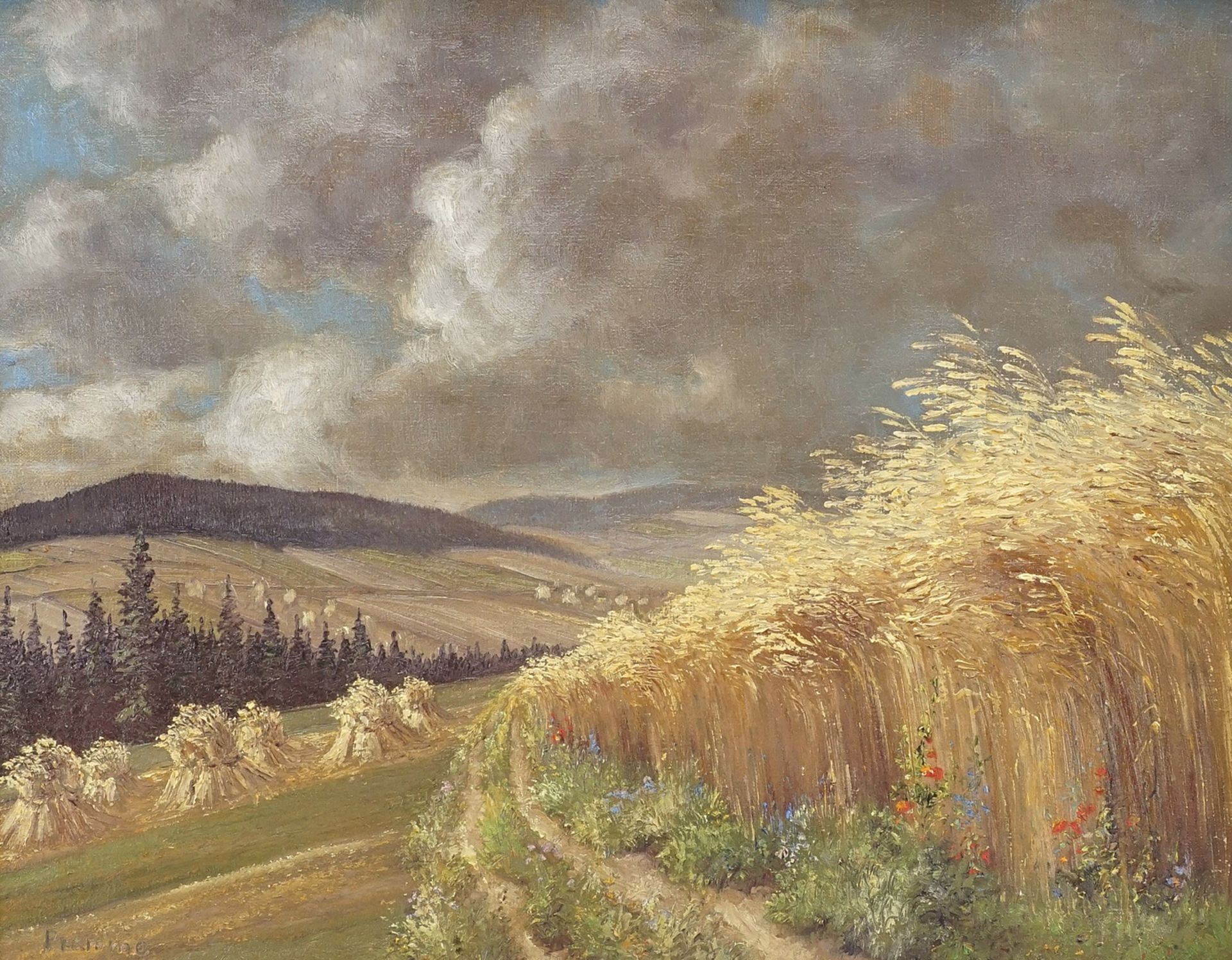 Wilhelm Pramme, Aufziehendes Gewitter am Harzrand