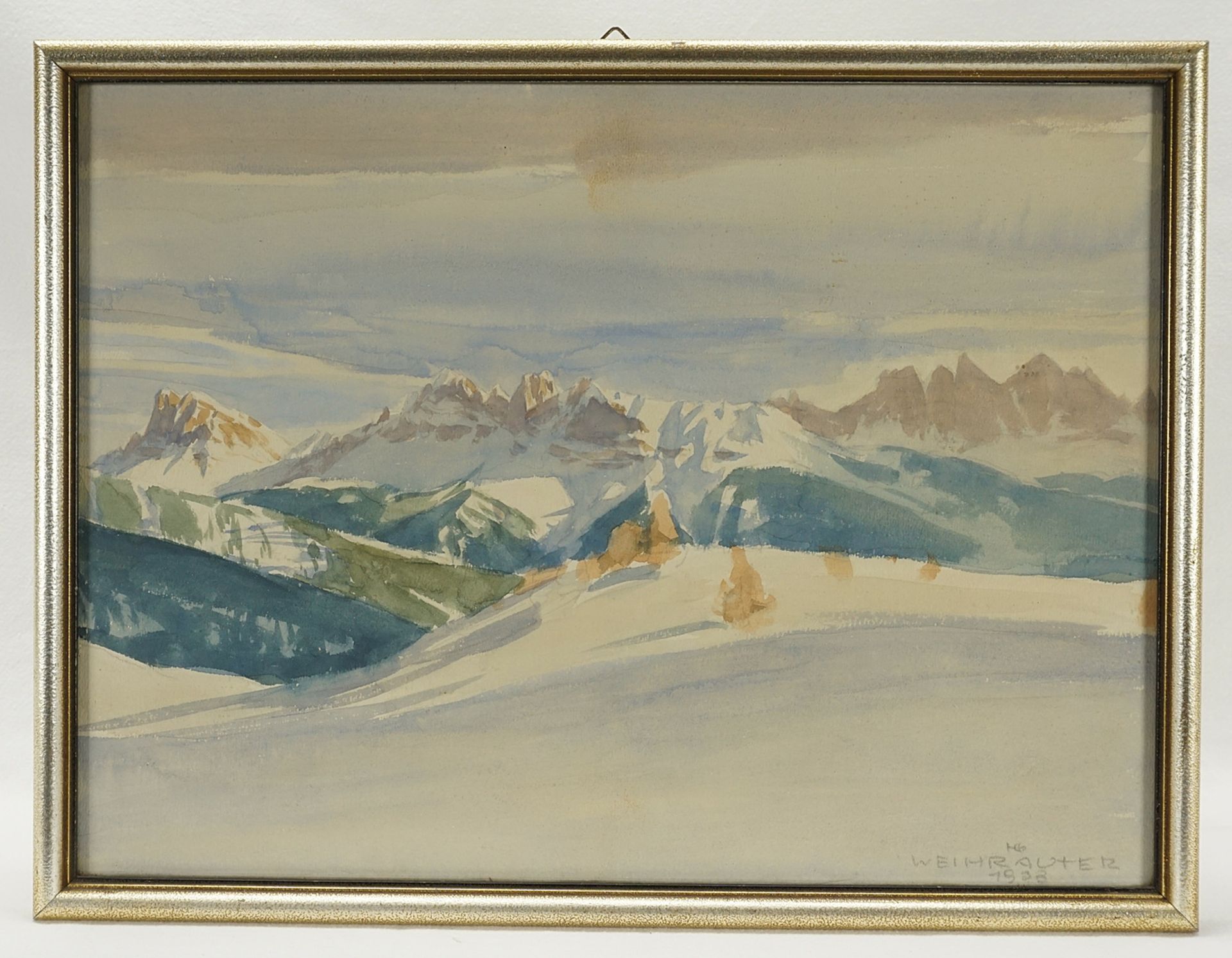 Herbert Weihrauter, Schneebedeckte Berge - Bild 2 aus 4