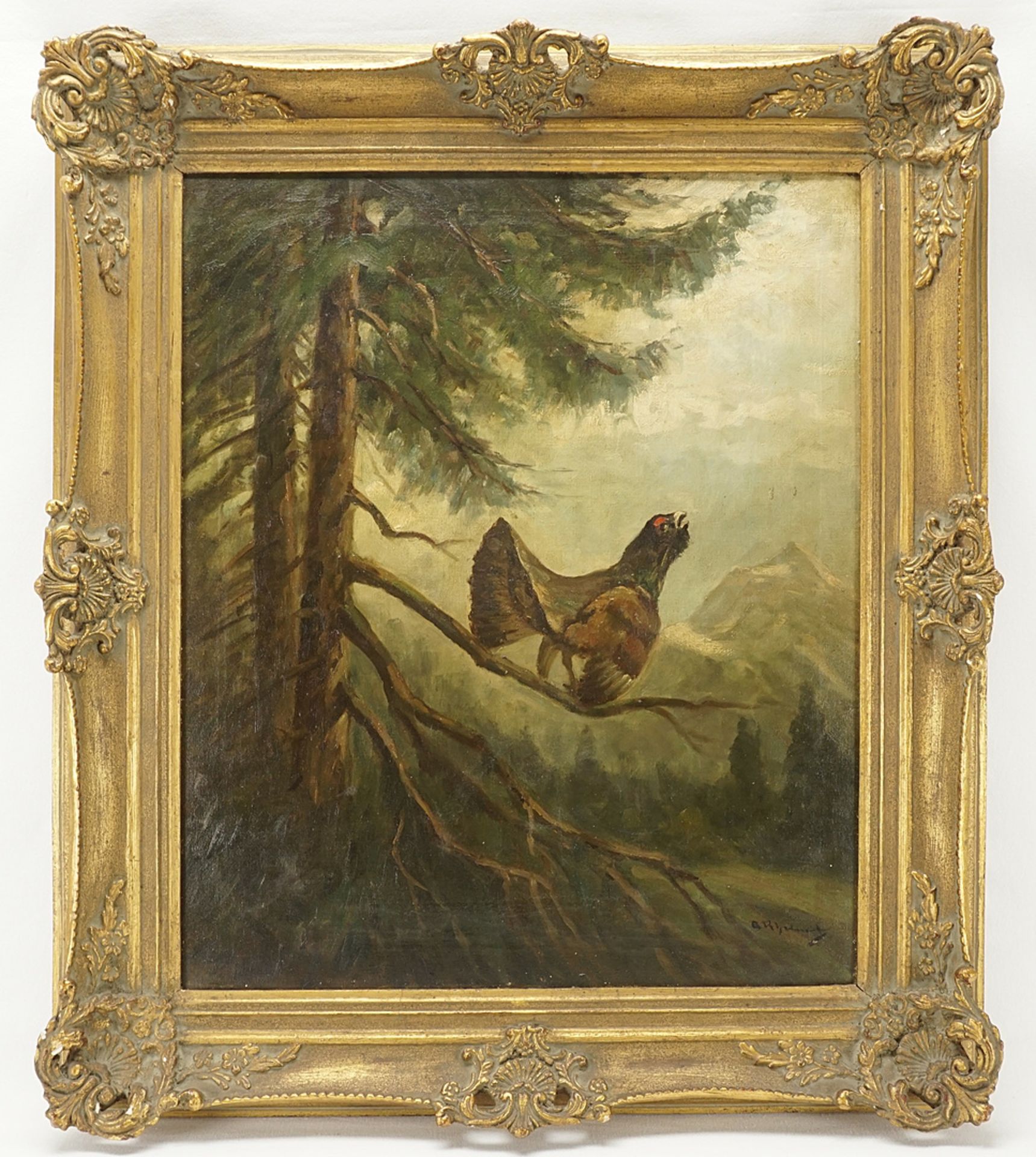 A. Rheinart, Balzender Auerhahn - Bild 2 aus 4