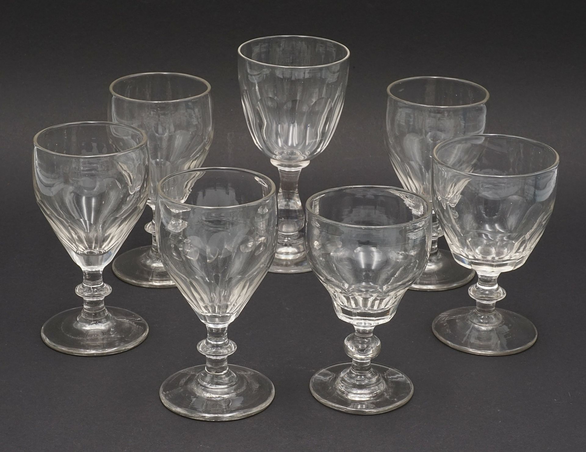 18 wine glasses, around 1900 - Image 4 of 4