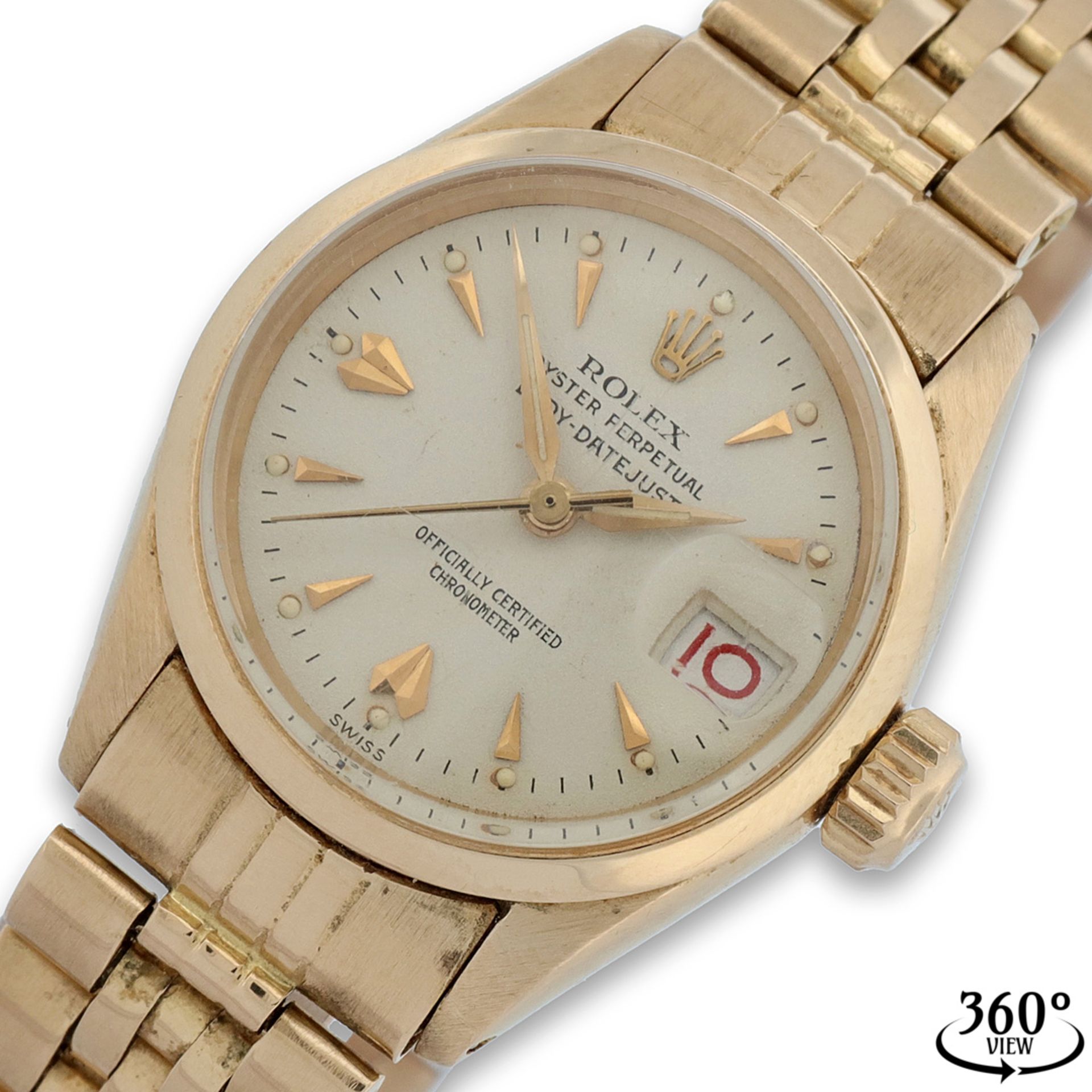 Rolex Oyster Perpetual, Lady Datejust Armbanduhr, um 1950