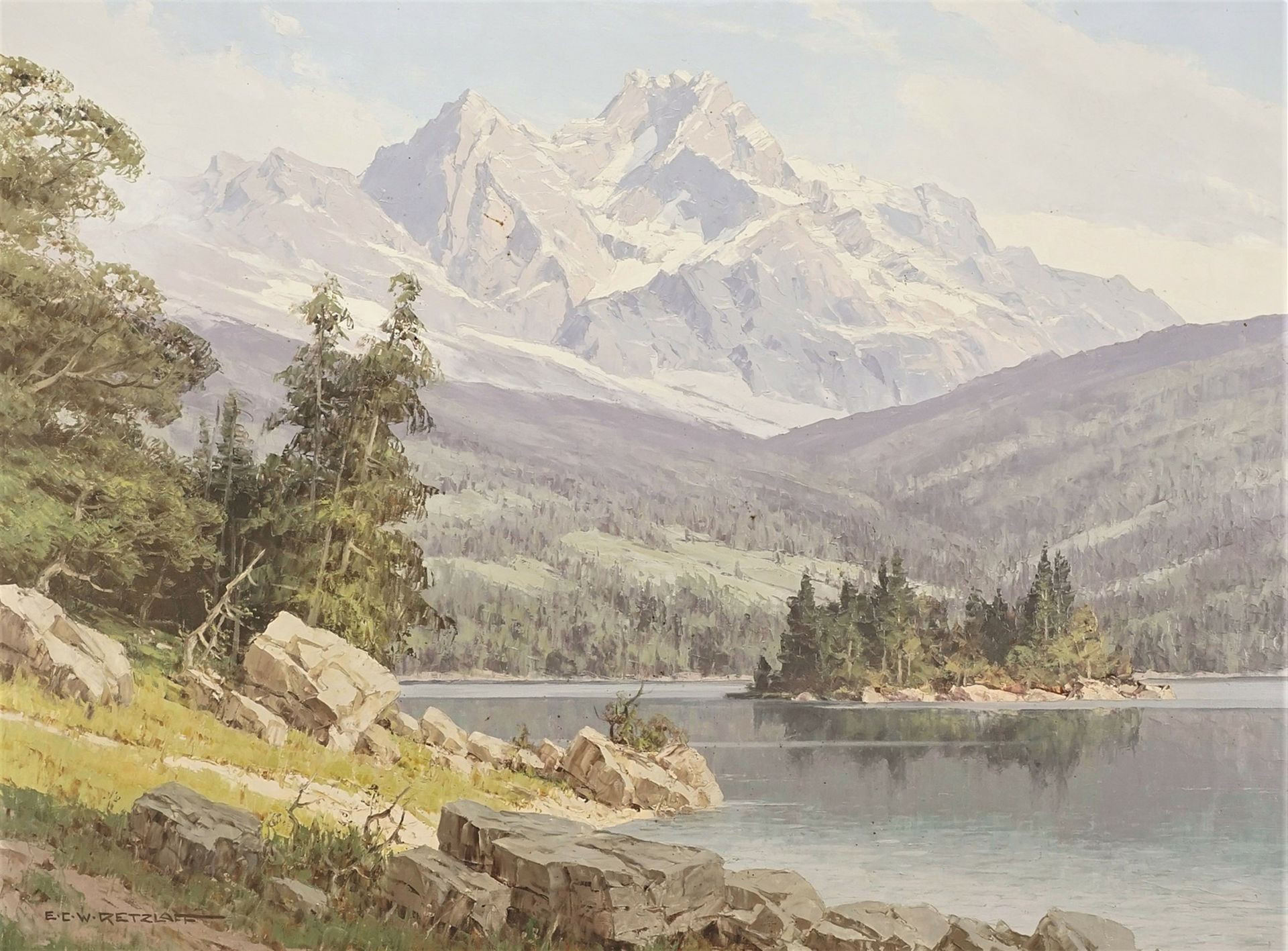 Ernst Carl Walter Retzlaff, Eibsee und Zugspitze