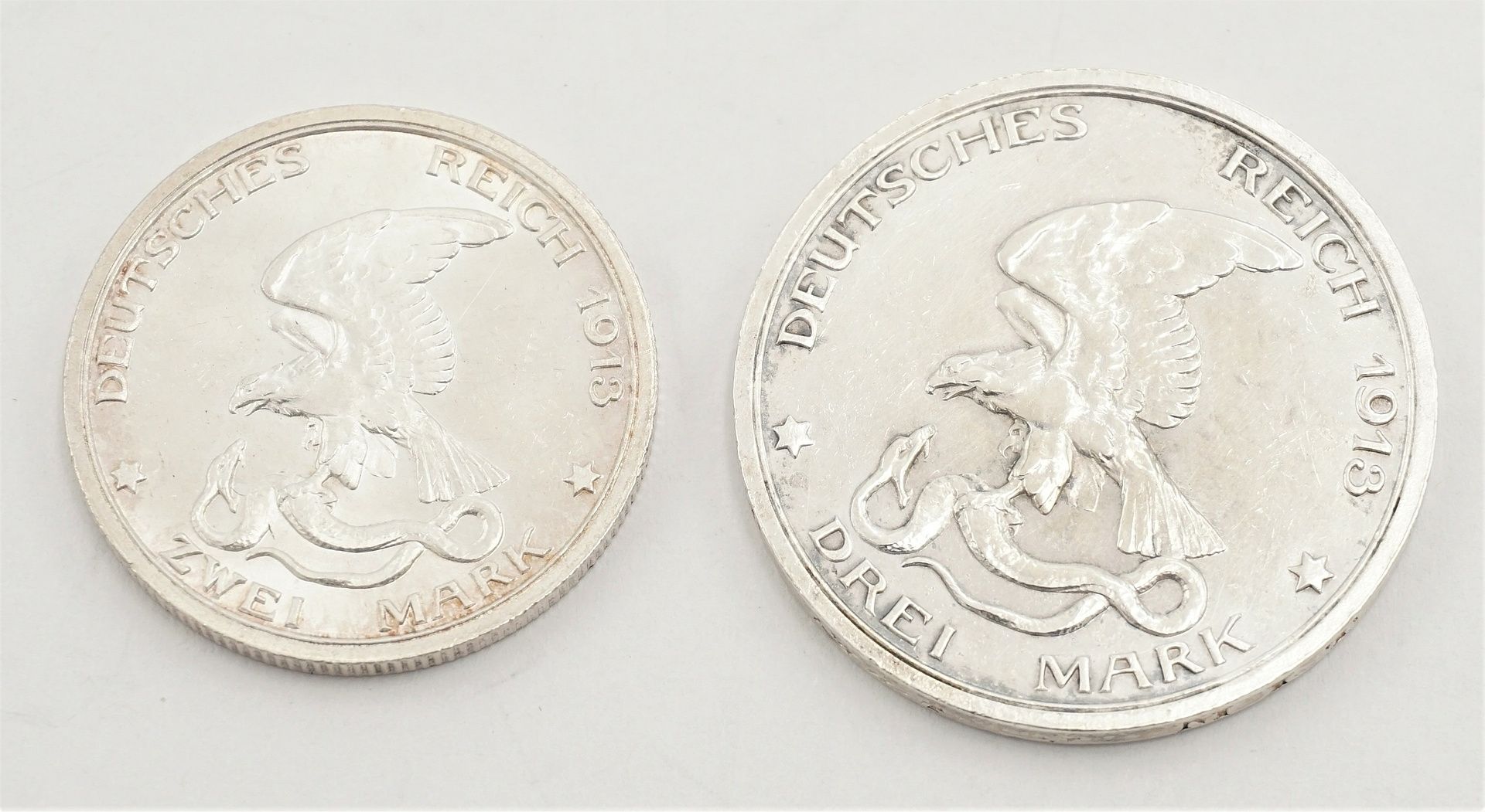 Zwei Münzen Deutsches Reich "100 Jahre Befreiungskrieg Preußen" - Bild 2 aus 2