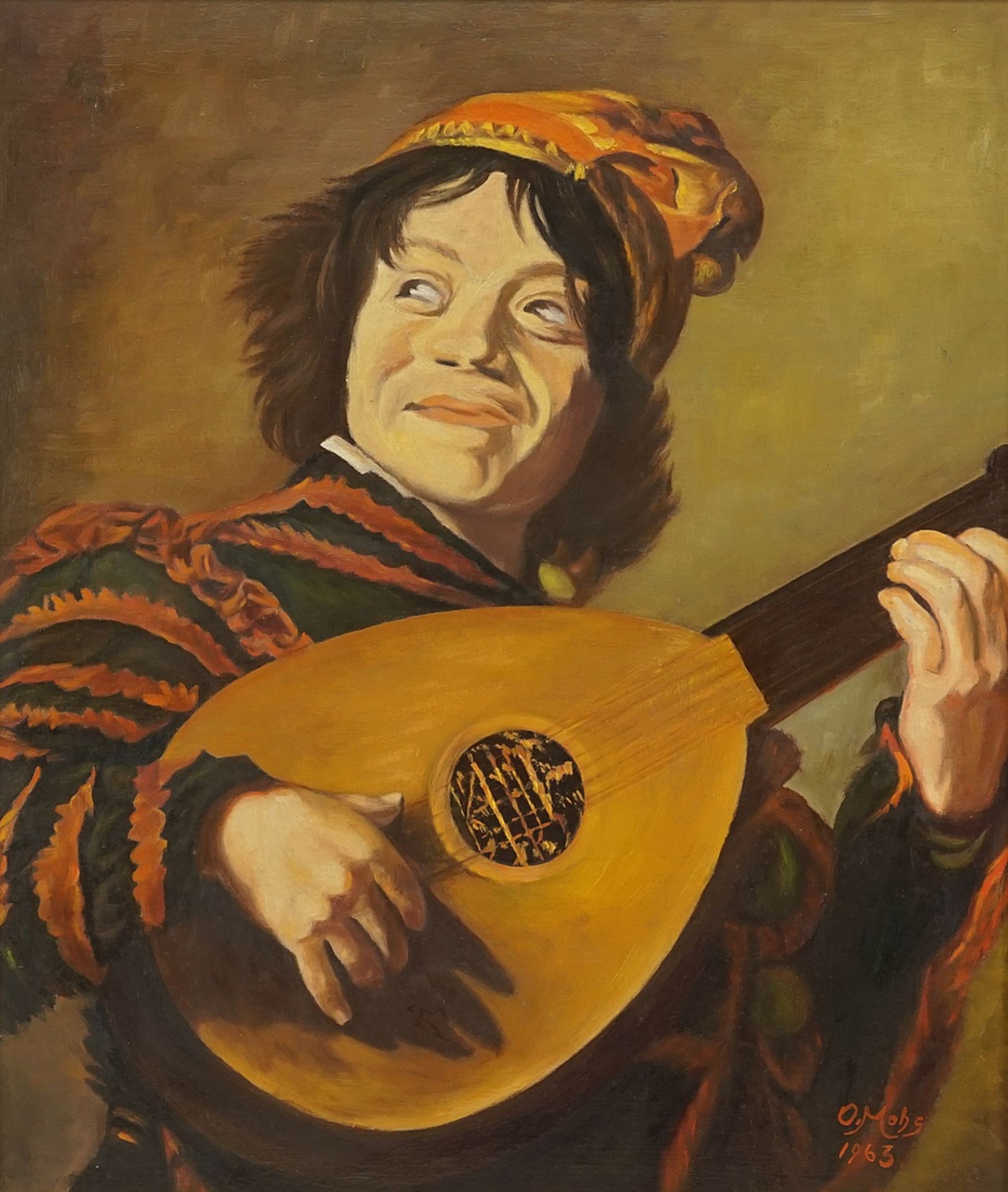 O. Mohs,  "Der Lautenspieler (nach Frans Hals)"