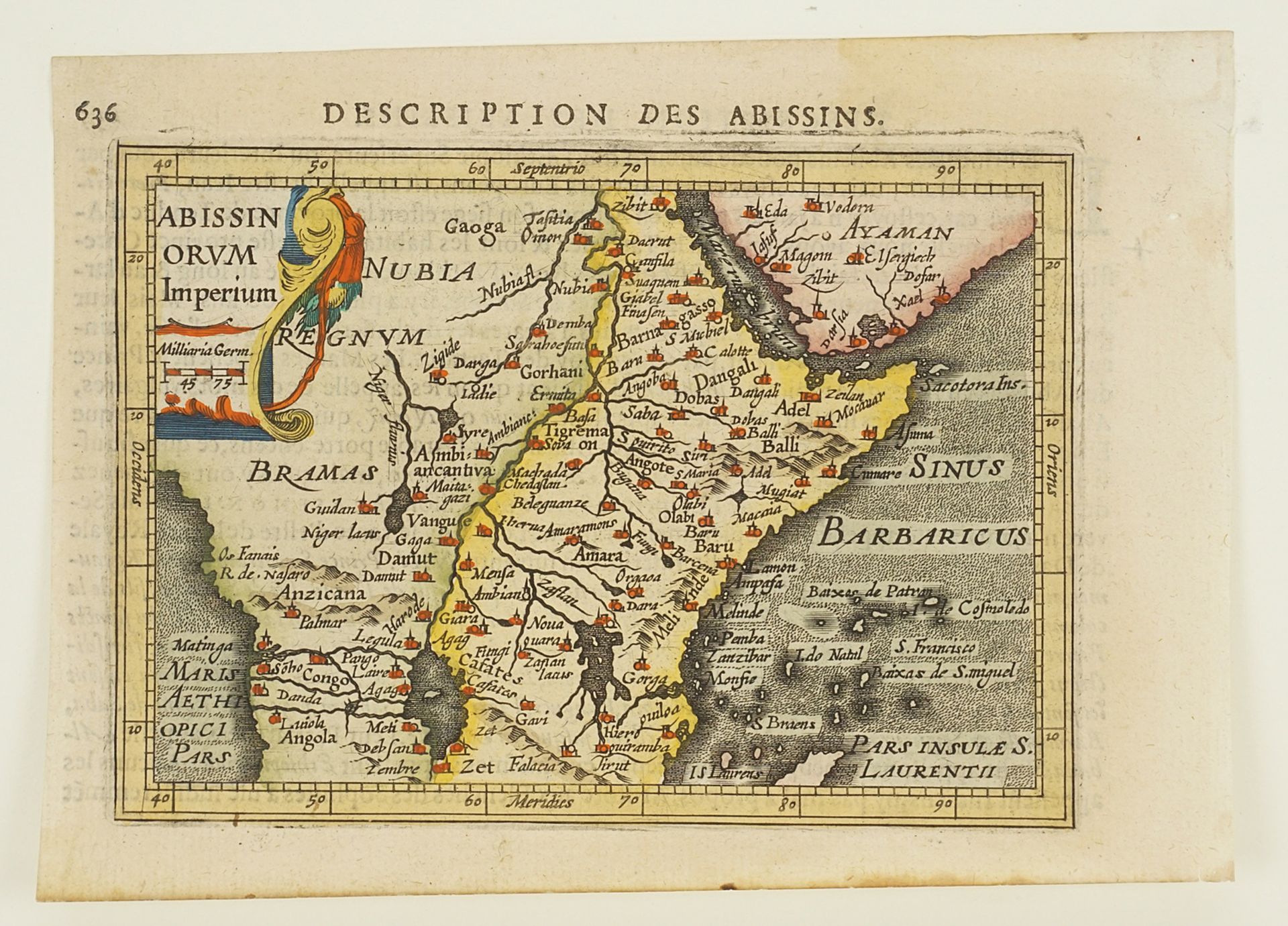 "Abissinorum Imperium" (Karte vom Abessinischen Reich) - Bild 3 aus 3