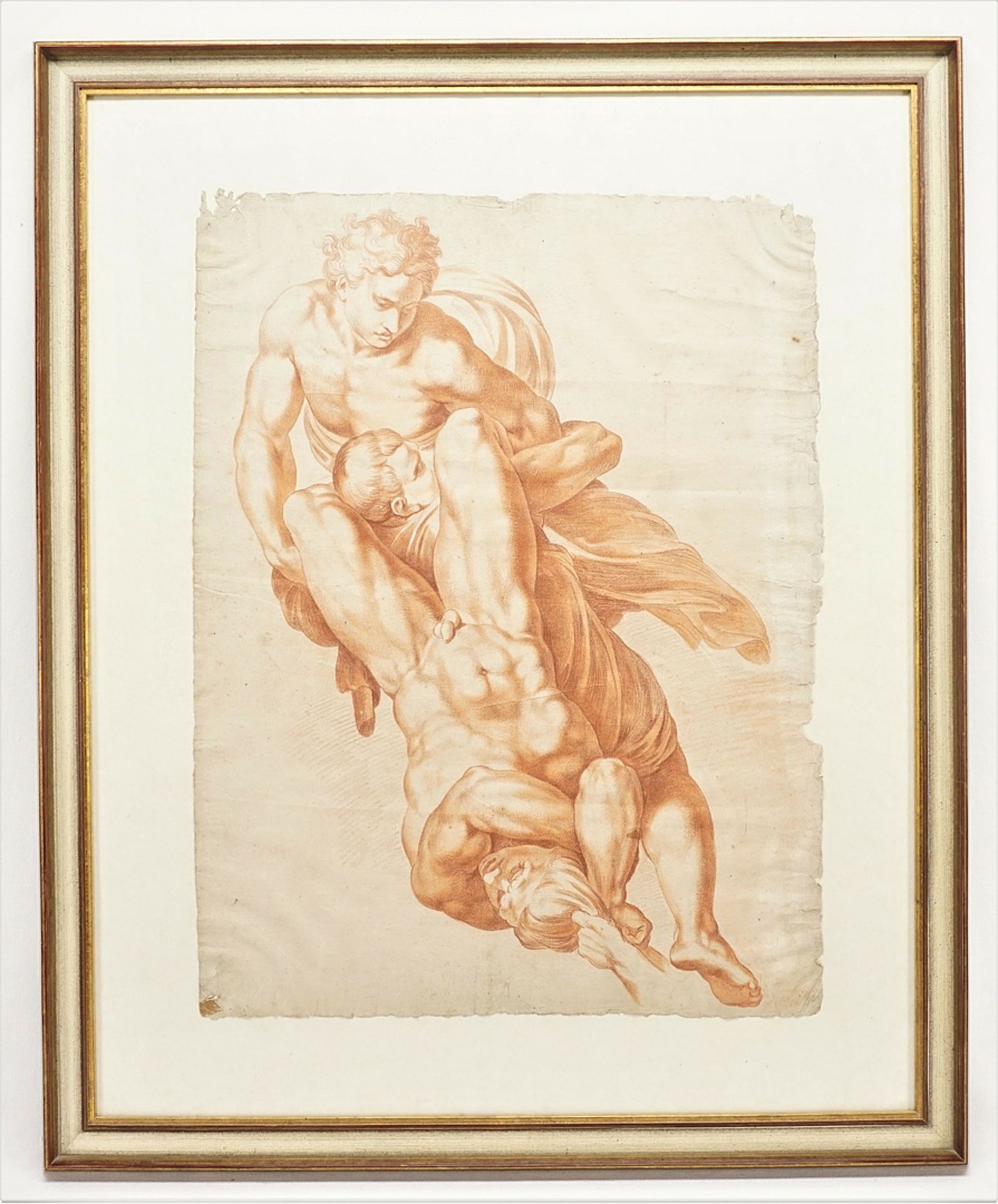 Michelangelo Buonarroti, Kampf um die Seele (Figurengruppe aus dem Jüngsten Gericht) - Bild 2 aus 4